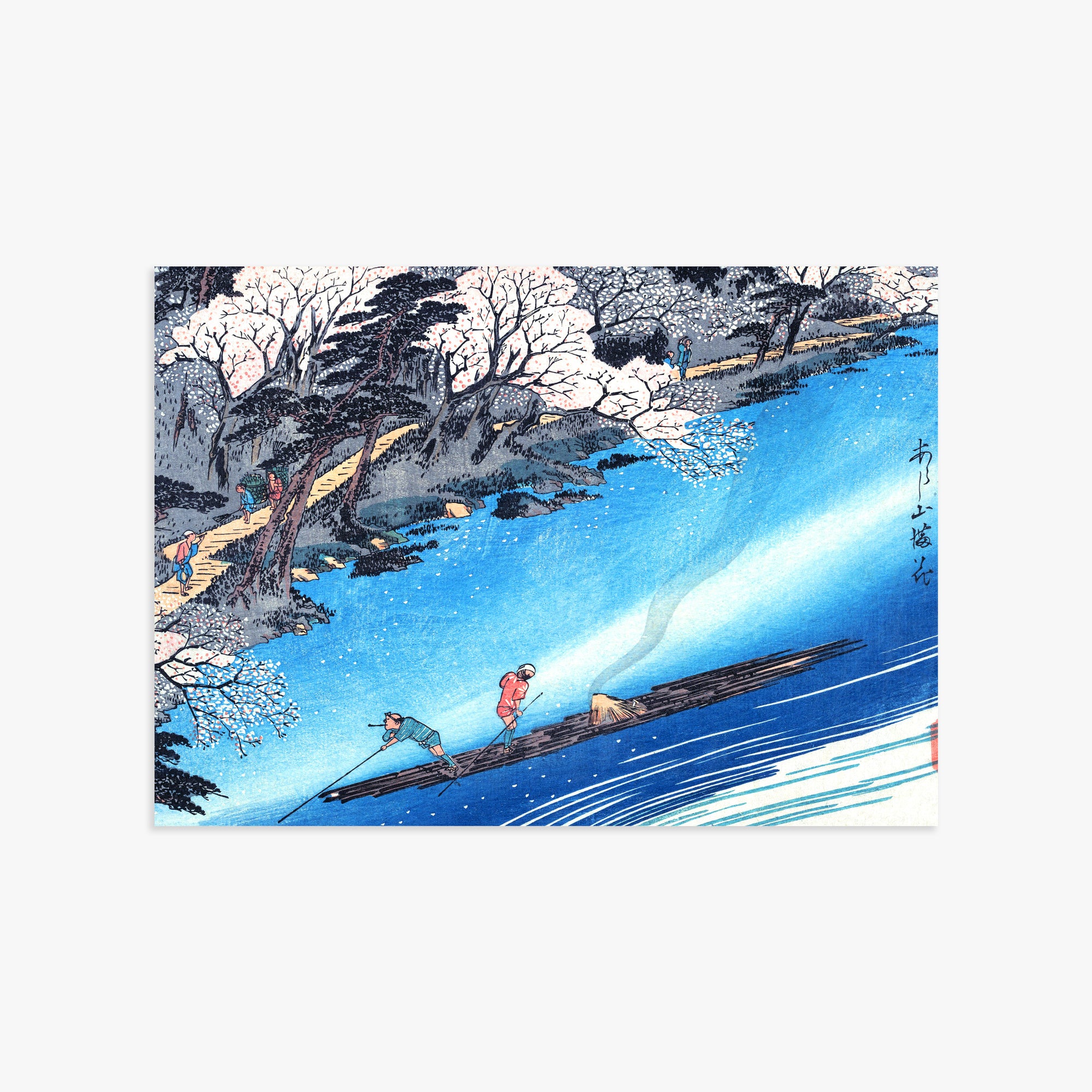 Utagawa Hiroshige: Arashiyama Manka, 50x70cm Art Reproduction Unframed