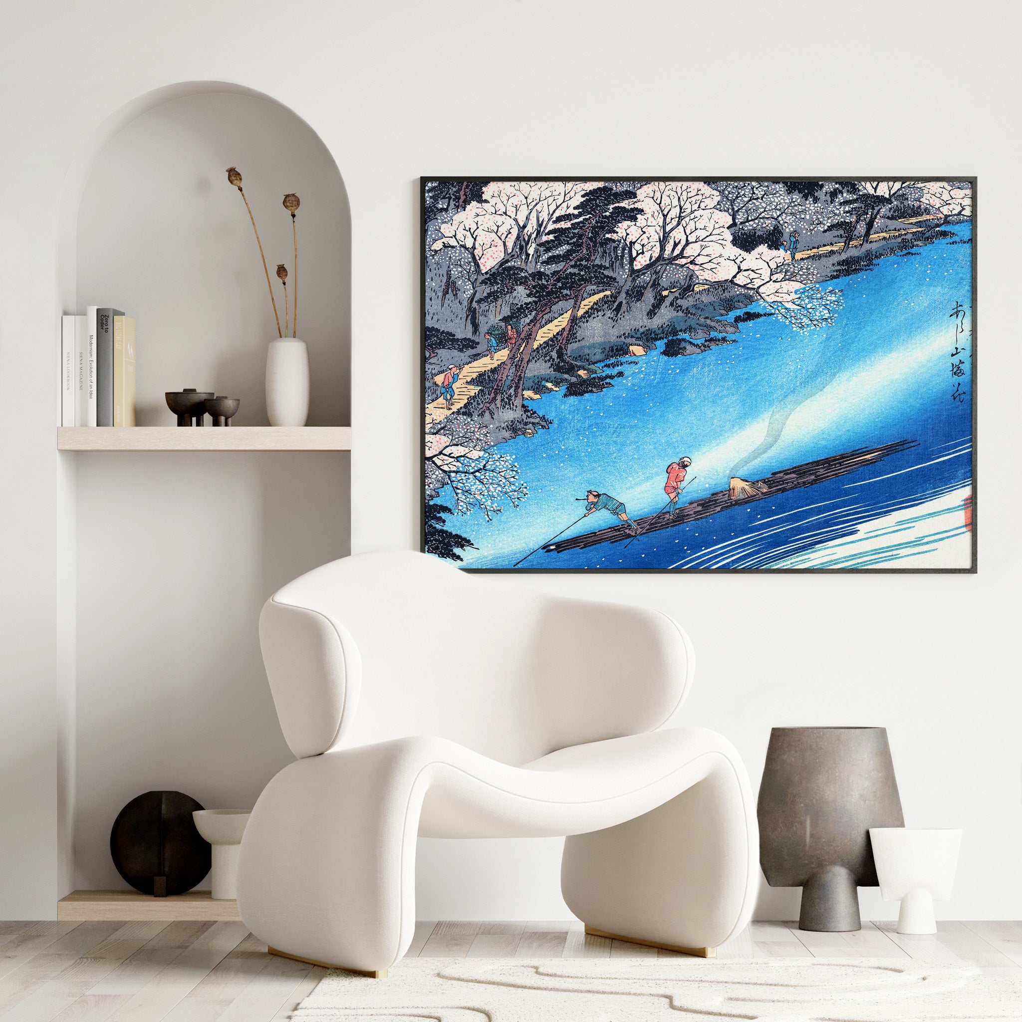Design Concept No. 25 for Utagawa Hiroshige: Arashiyama Manka Japanese Wall Art