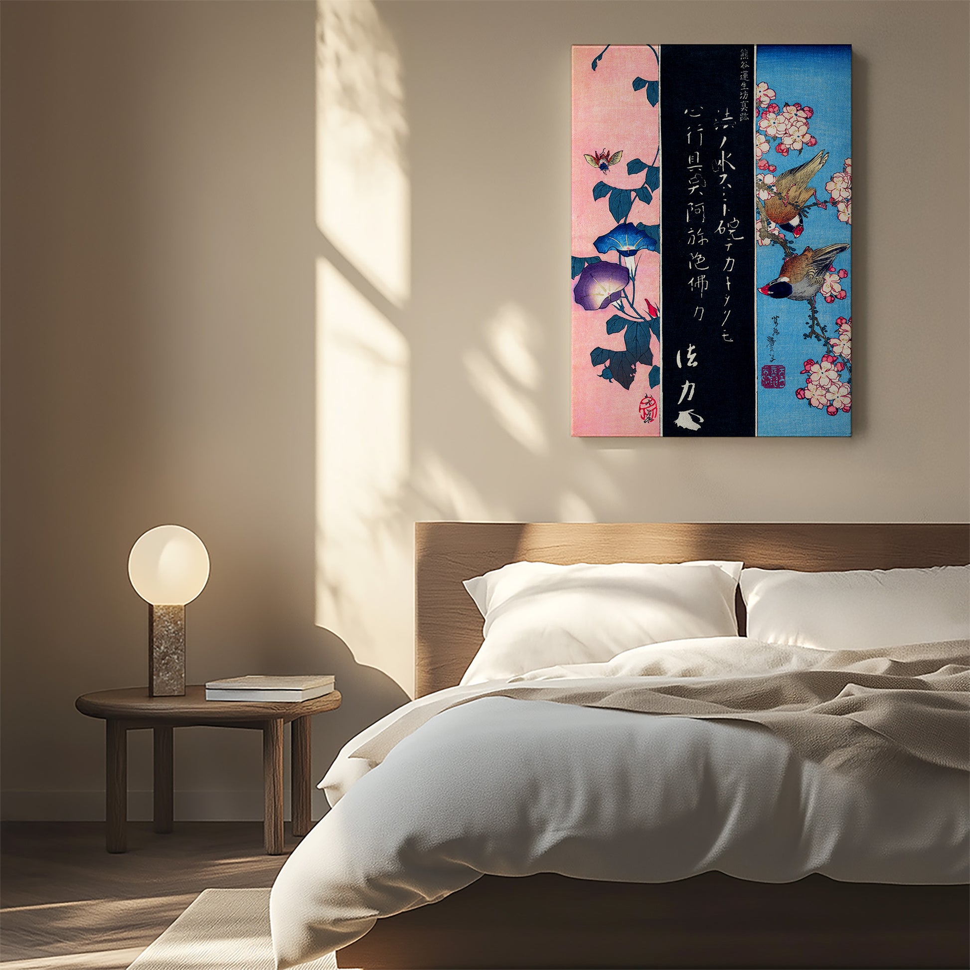 Design Concept No. 55 for Katsushika Hokusai: Bird-and-Flower Paintings Japanese Wall Art