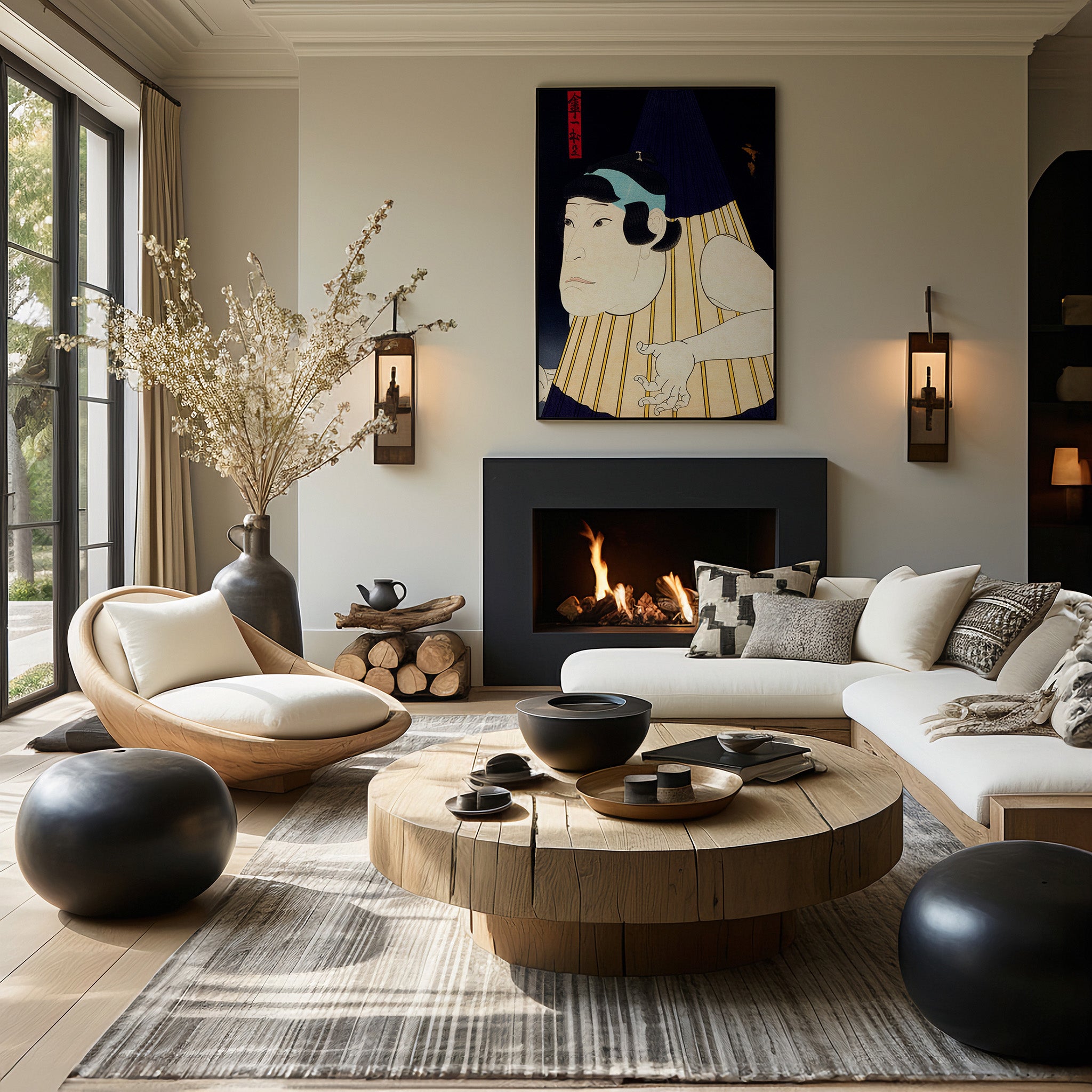 Design Concept No. 39 for Gosōtei Hirosada: One-Legged Umbrella Monster Japanese Wall Art