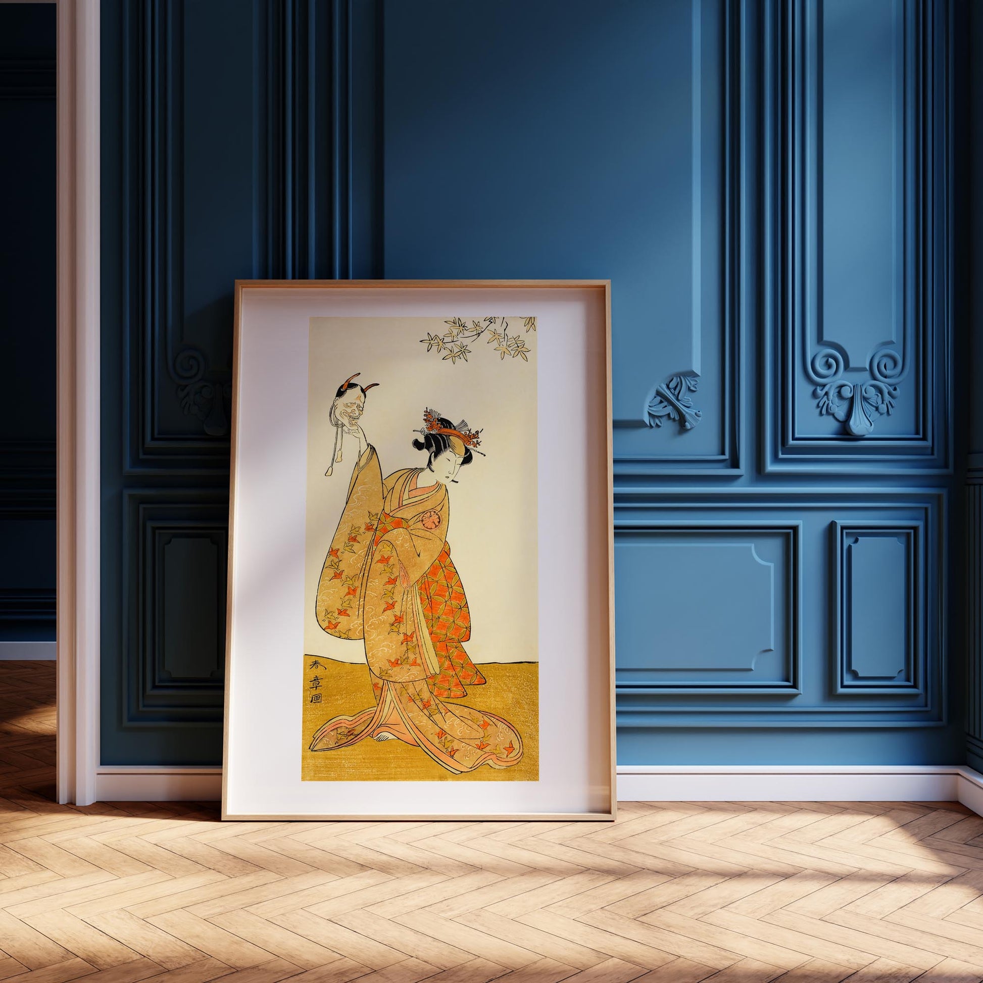 Design concept No. 12 for Katsukawa Shunsho: Segawa Yūjirō I as Matsukaze, Sister of Togashi no Saemon Japanese Wall Art