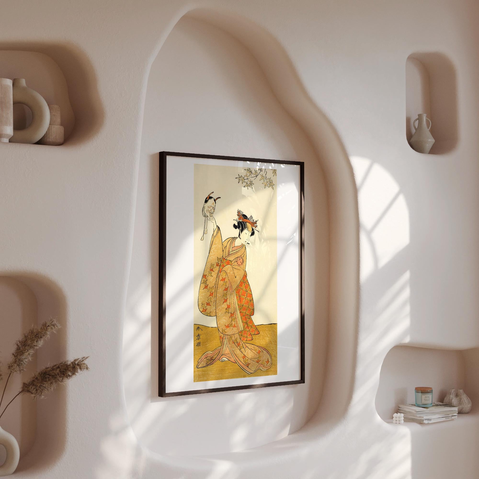 Design concept No. 13 for Katsukawa Shunsho: Segawa Yūjirō I as Matsukaze, Sister of Togashi no Saemon Japanese Wall Art