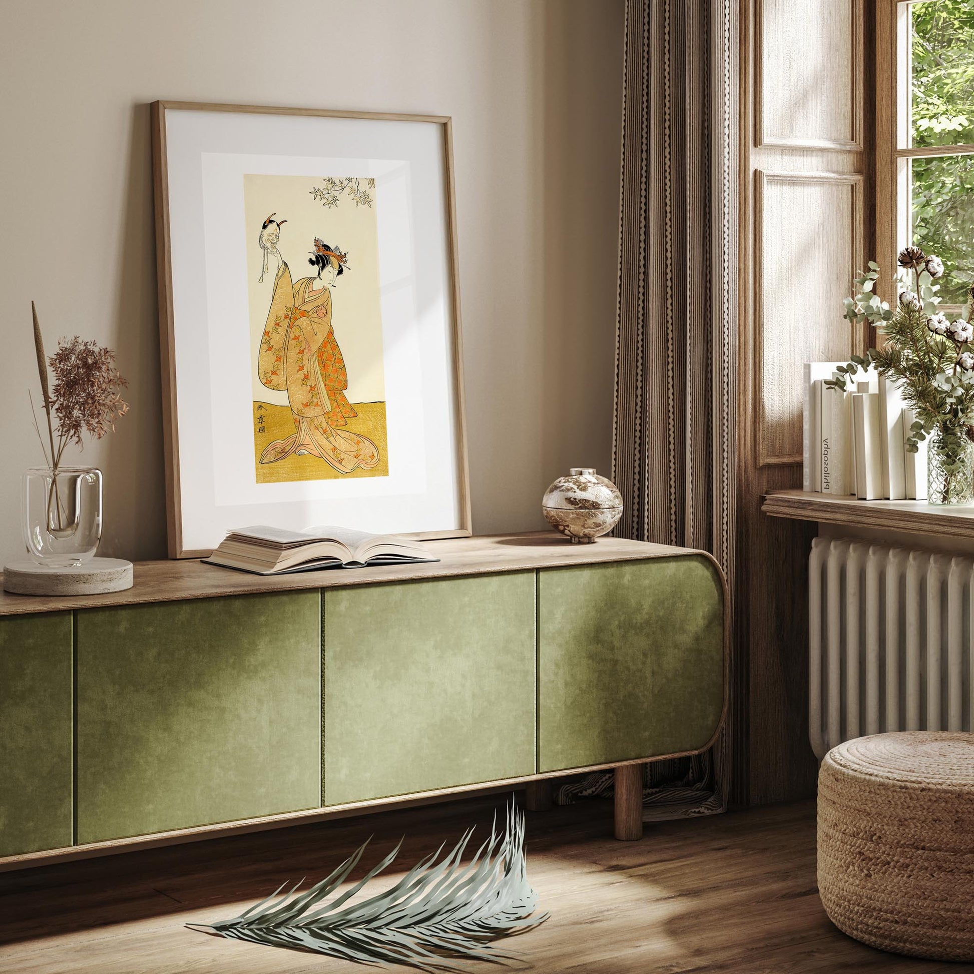 Design concept No. 23 for Katsukawa Shunsho: Segawa Yūjirō I as Matsukaze, Sister of Togashi no Saemon Japanese Wall Art