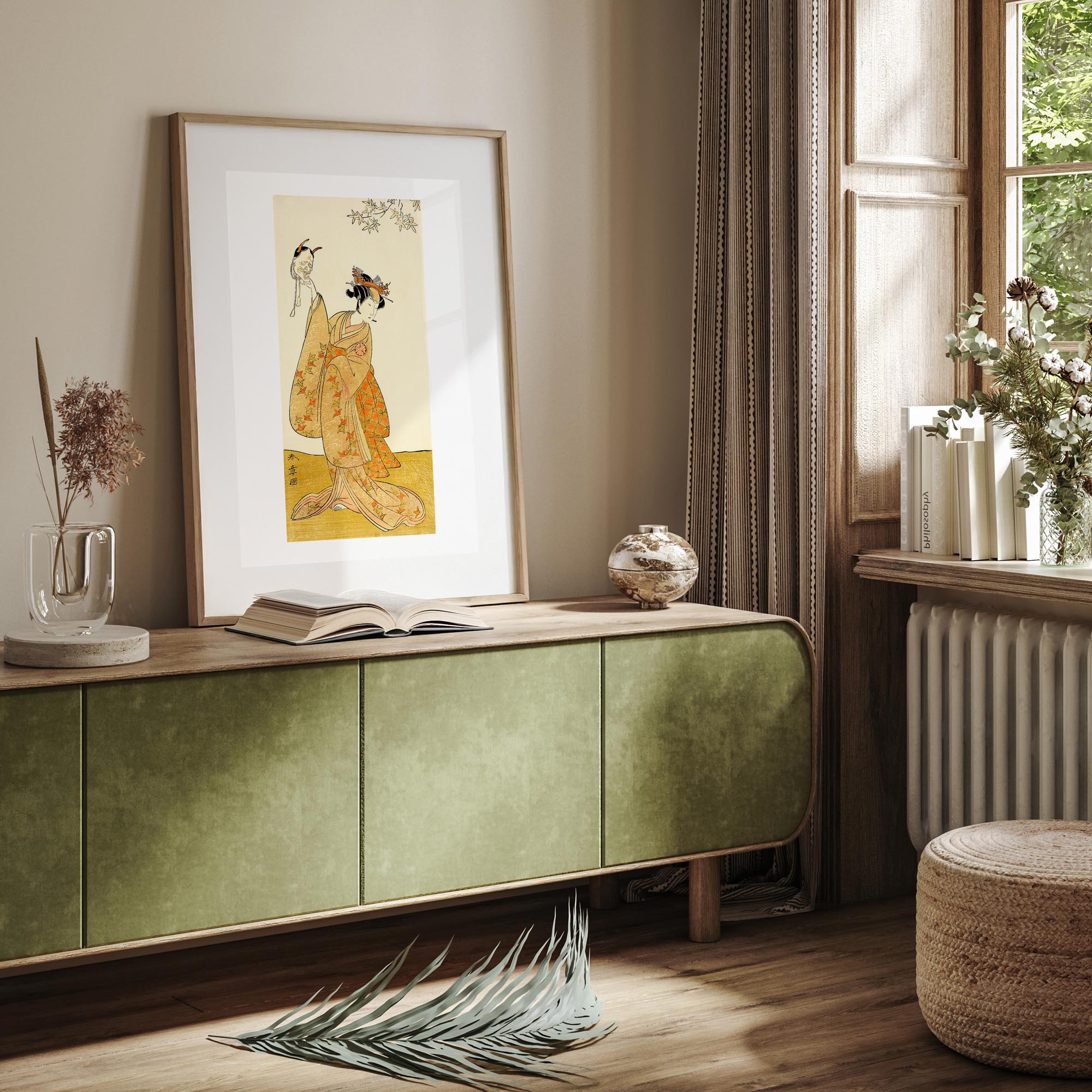 Design concept No. 23 for Katsukawa Shunsho: Segawa Yūjirō I as Matsukaze, Sister of Togashi no Saemon Japanese Wall Art