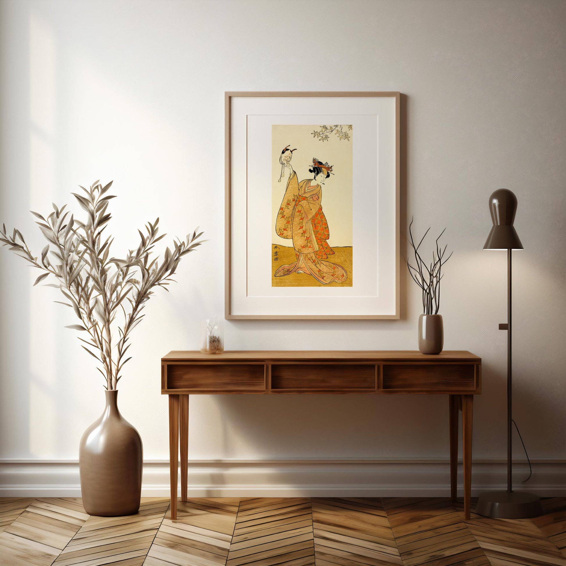 Design concept No. 37 for Katsukawa Shunsho: Segawa Yūjirō I as Matsukaze, Sister of Togashi no Saemon Japanese Wall Art