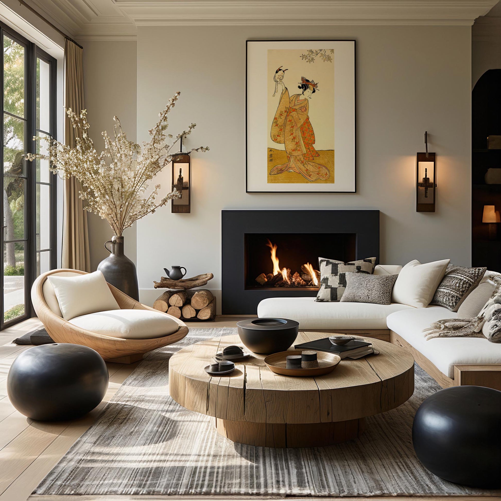 Design concept No. 39 for Katsukawa Shunsho: Segawa Yūjirō I as Matsukaze, Sister of Togashi no Saemon Japanese Wall Art