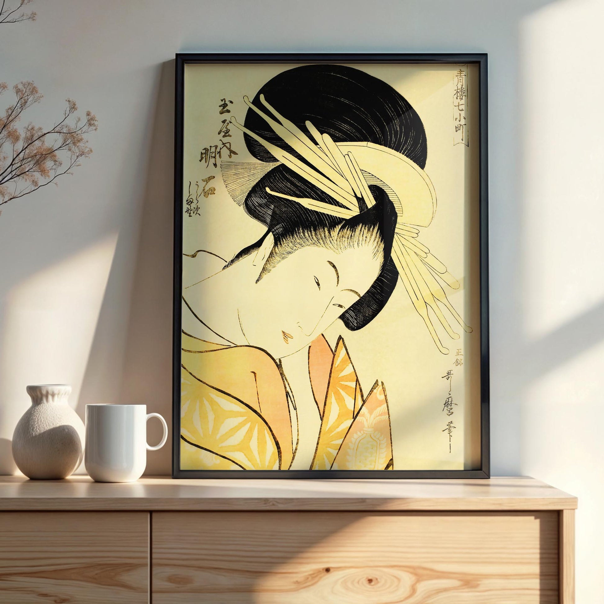 Design concept No. 22 for Kitagawa Utamaro: Akashi of the Tamaya Japanese Wall Art