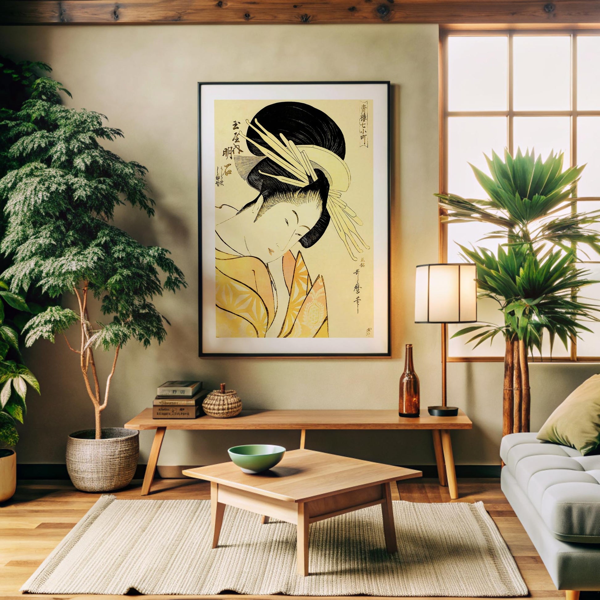 Design concept No. 32 for Kitagawa Utamaro: Akashi of the Tamaya Japanese Wall Art