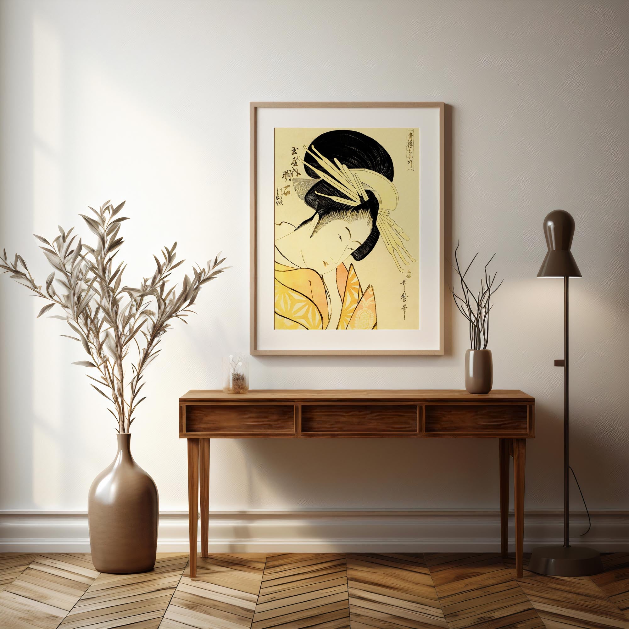 Design concept No. 37 for Kitagawa Utamaro: Akashi of the Tamaya Japanese Wall Art