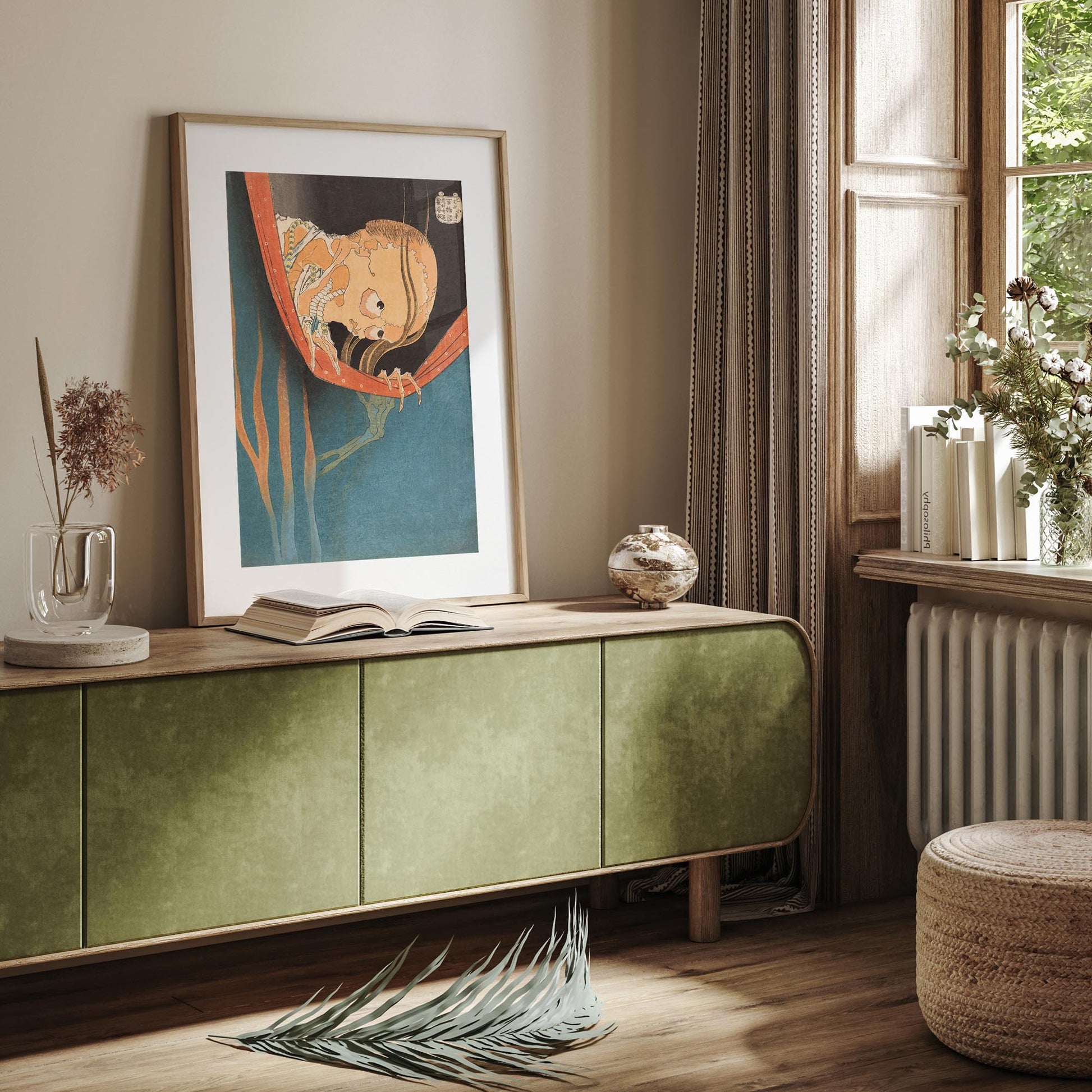 Design concept No. 23 for Katsushika Hokusai: The Ghost of Kohada Koheiji Japanese Wall Art