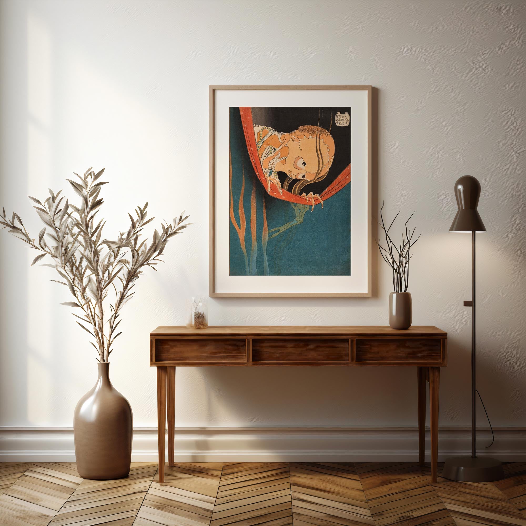 Design concept No. 37 for Katsushika Hokusai: The Ghost of Kohada Koheiji Japanese Wall Art