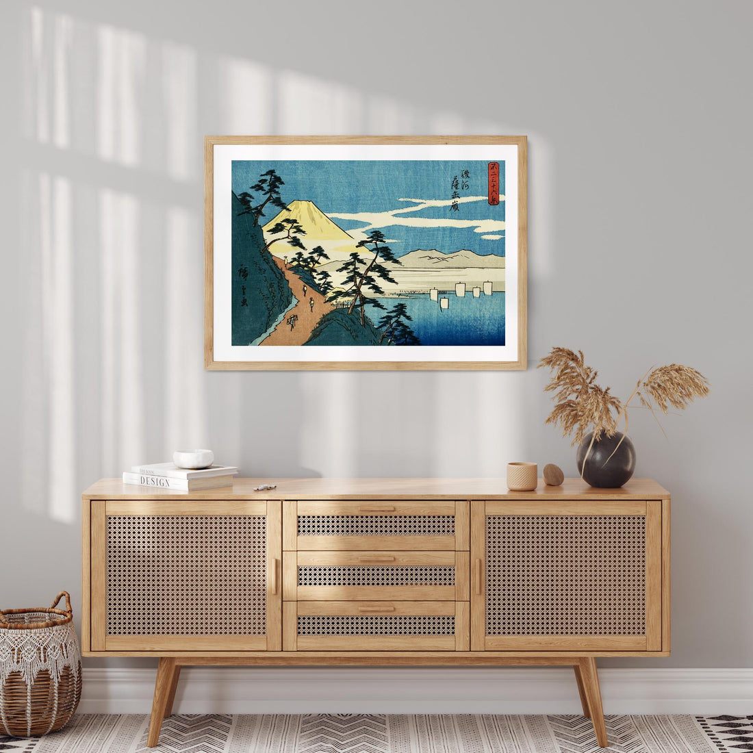 Utagawa Hiroshige: Satta Peak in Suruga Province (Suruga Satta mine) 50x70 cm Art Reproduction With No Margin