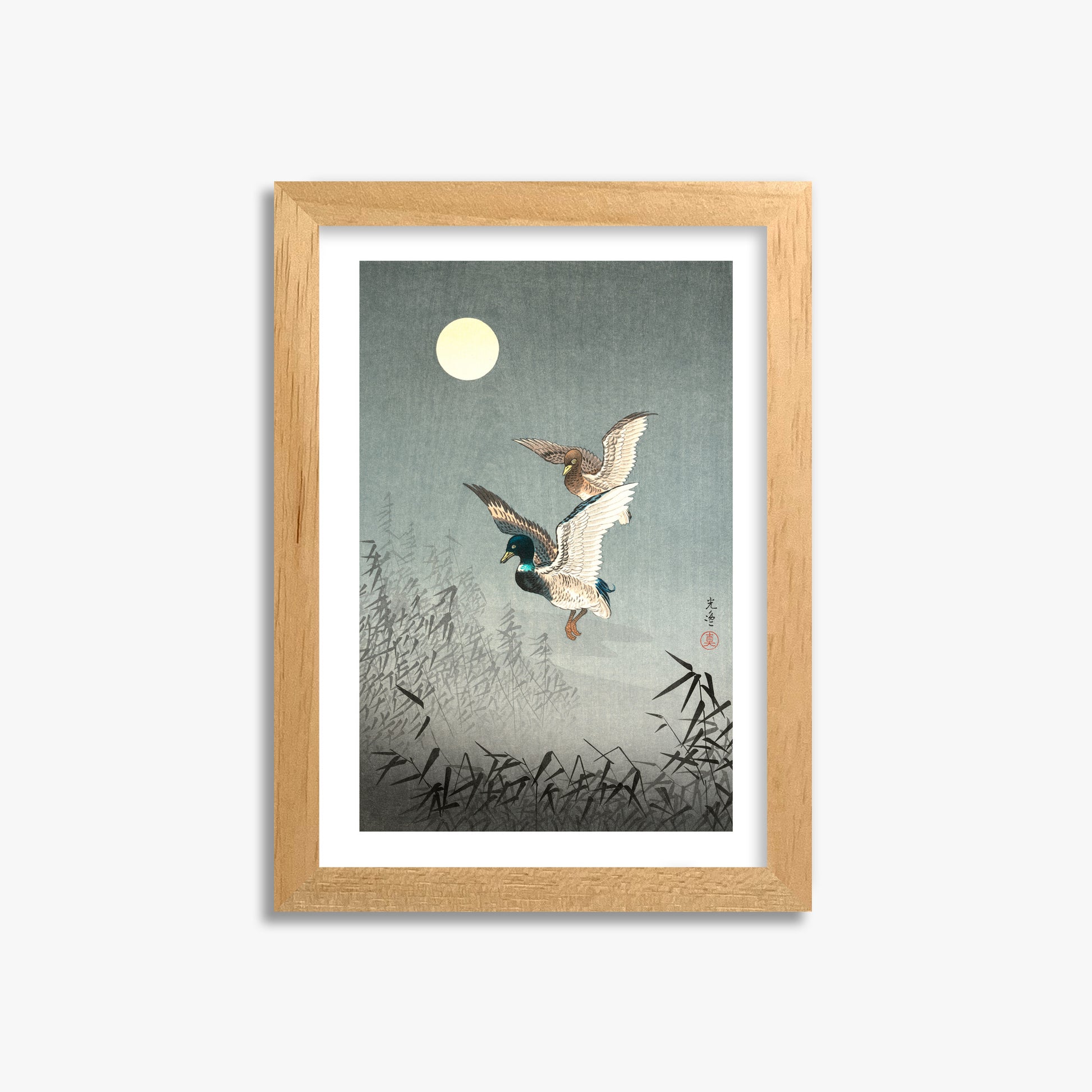Tsuchiya Koitsu: Tokyo Views: Ducks 21x30 cm Art Reproduction With White Margin