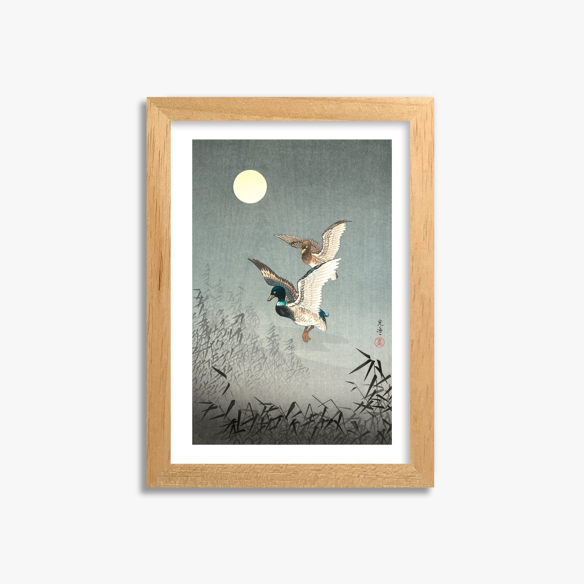 Tsuchiya Koitsu: Tokyo Views: Ducks 21x30 cm Art Reproduction With White Margin