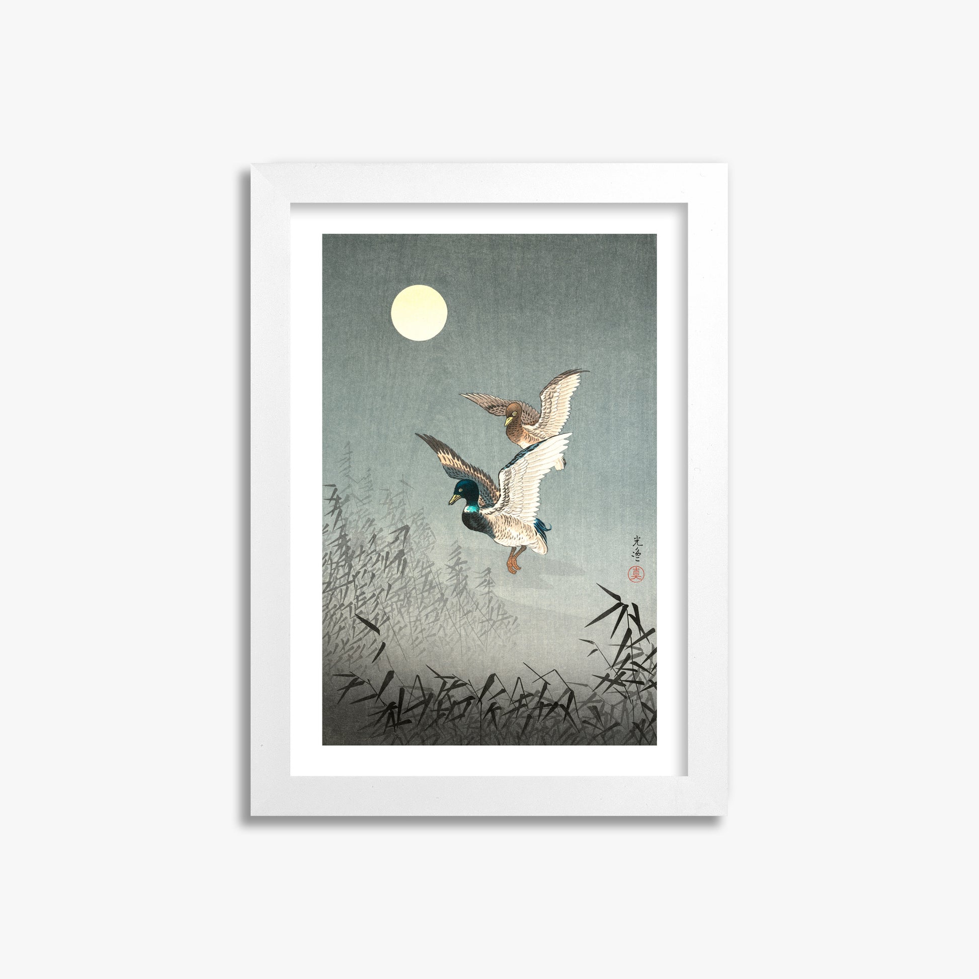 Tsuchiya Koitsu: Tokyo Views: Ducks 21x30 cm Art Reproduction With White Margin