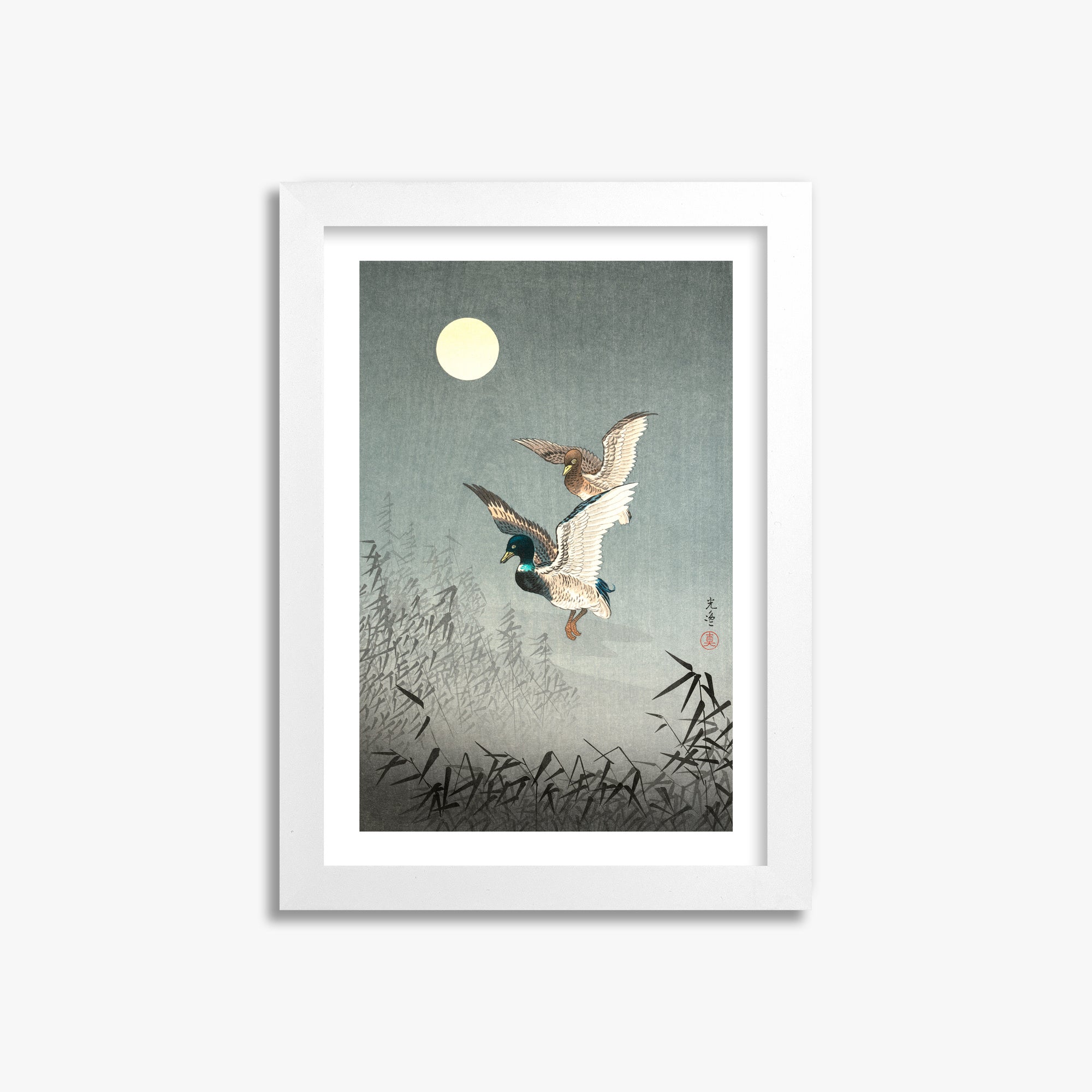 Tsuchiya Koitsu: Tokyo Views: Ducks 21x30 cm Art Reproduction With White Margin