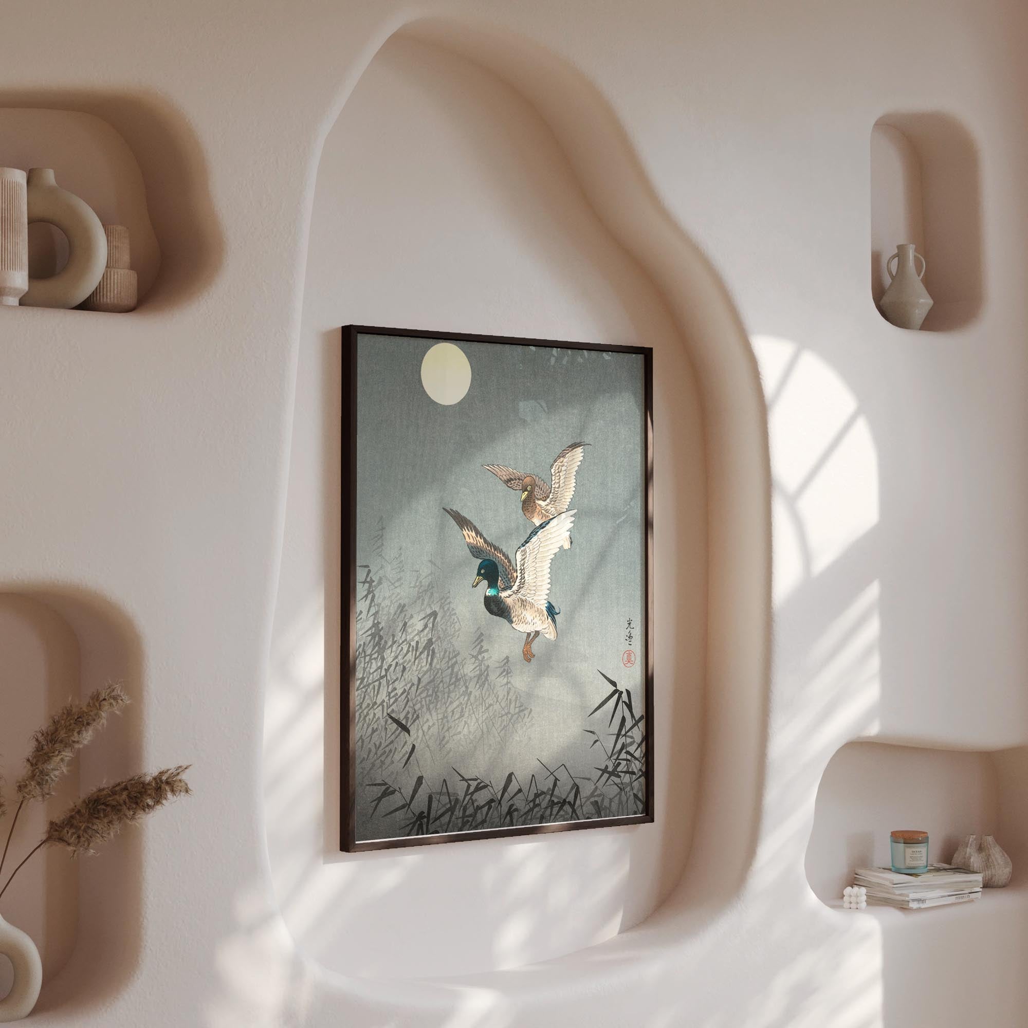 Design concept No. 13 for Tsuchiya Koitsu: Tokyo Views: Ducks Japanese Wall Art