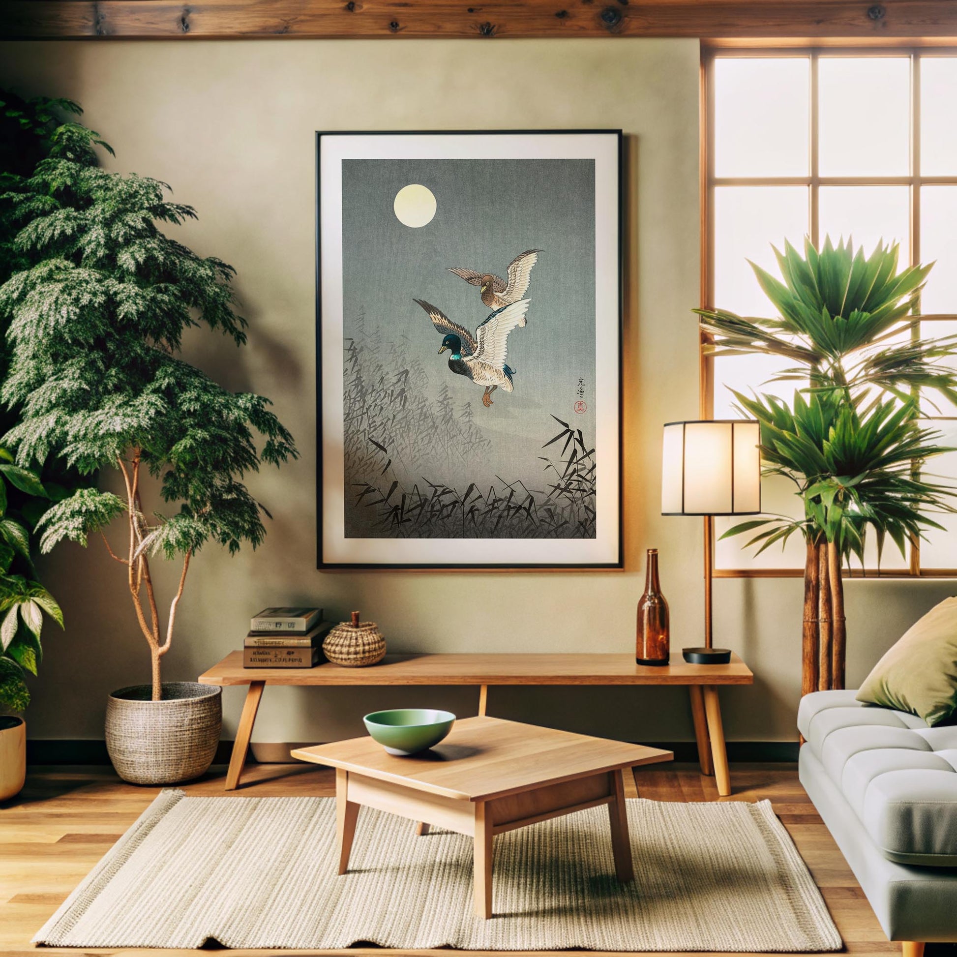 Design concept No. 32 for Tsuchiya Koitsu: Tokyo Views: Ducks Japanese Wall Art