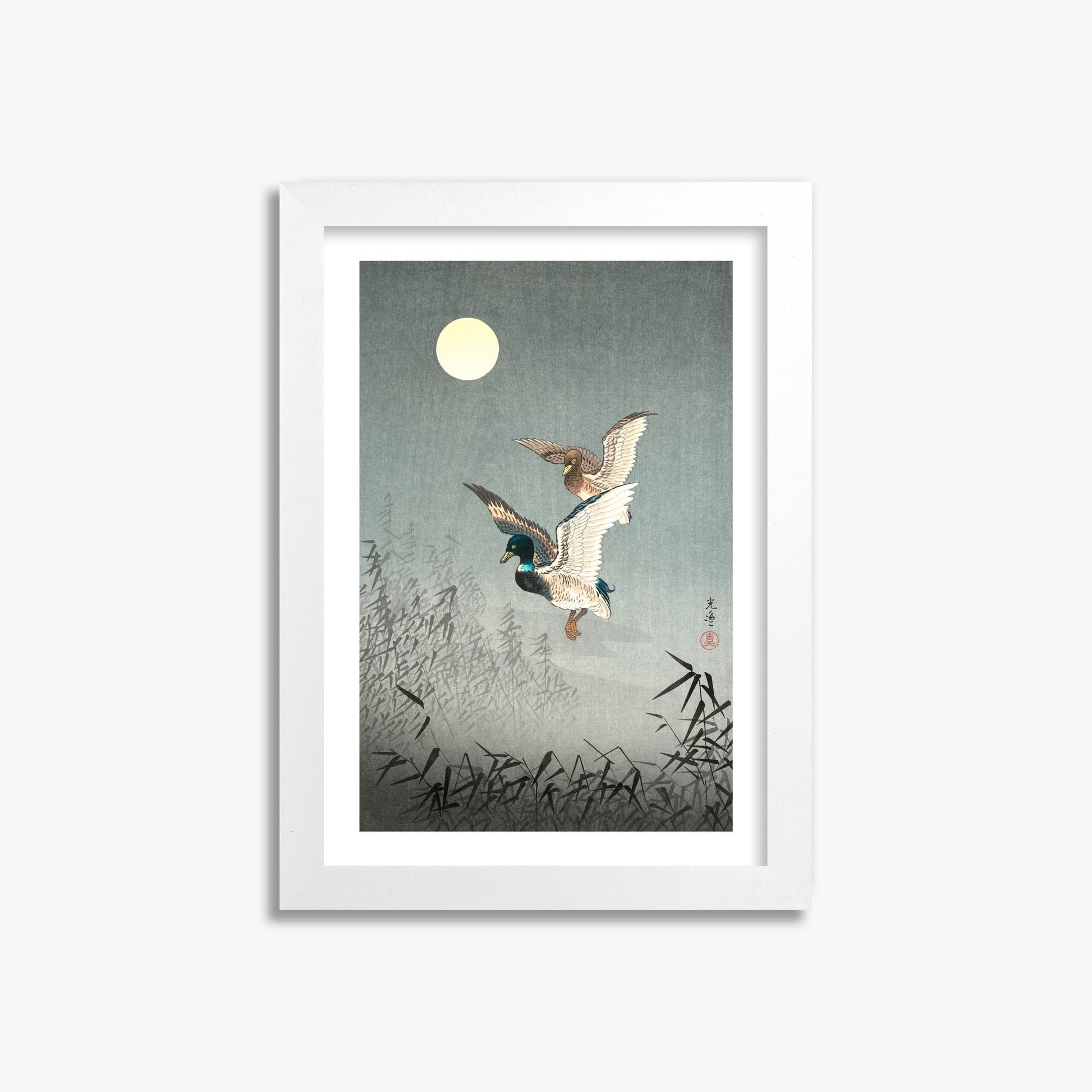 Tsuchiya Koitsu: Tokyo Views: Ducks 21x30 cm Art Reproduction With White Margin