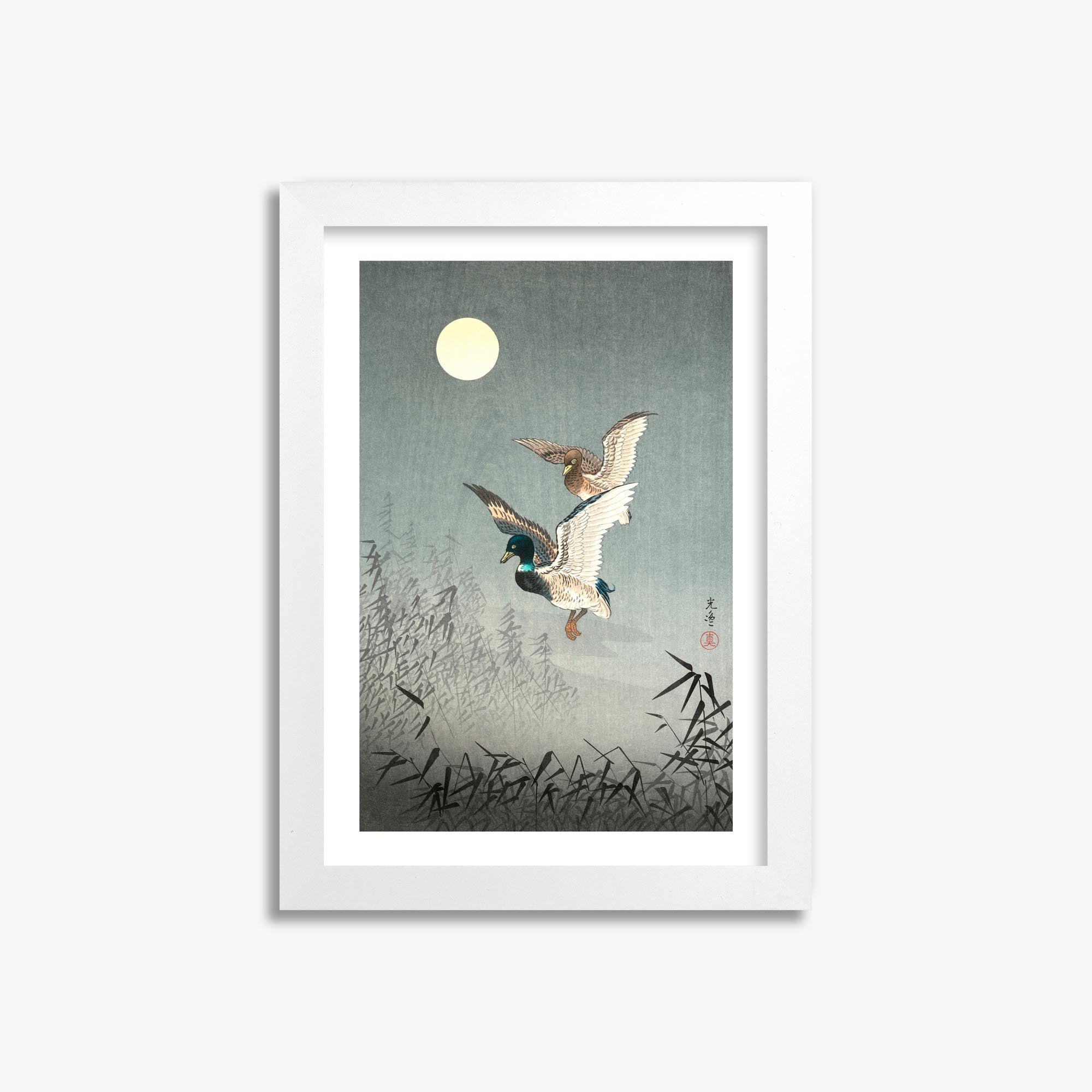 Tsuchiya Koitsu: Tokyo Views: Ducks 21x30 cm Art Reproduction With White Margin