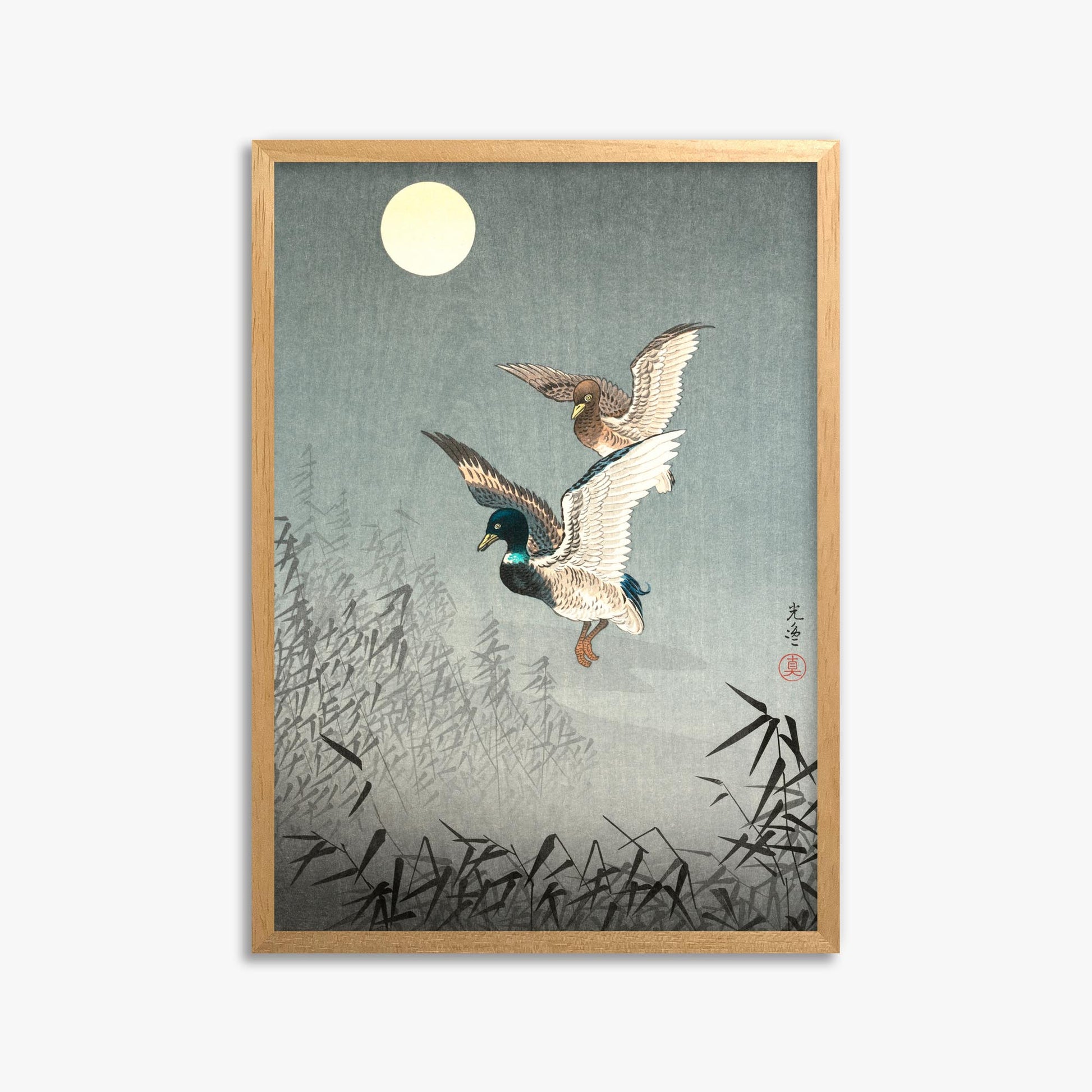 Tsuchiya Koitsu: Tokyo Views: Ducks 50x70 cm Art Reproduction With No Margin