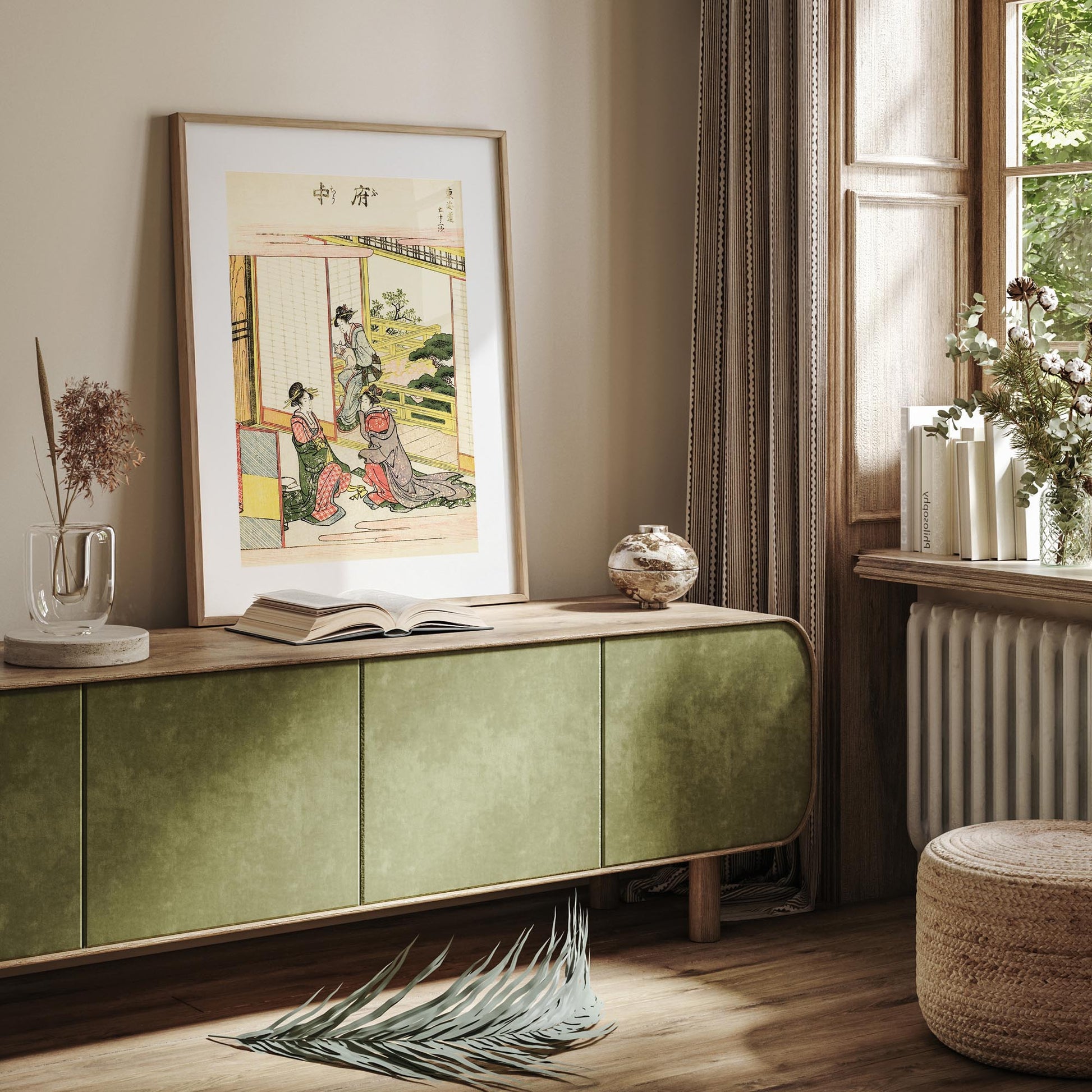 Design concept No. 23 for Utagawa Hiroshige: Fuchu Japanese Wall Art