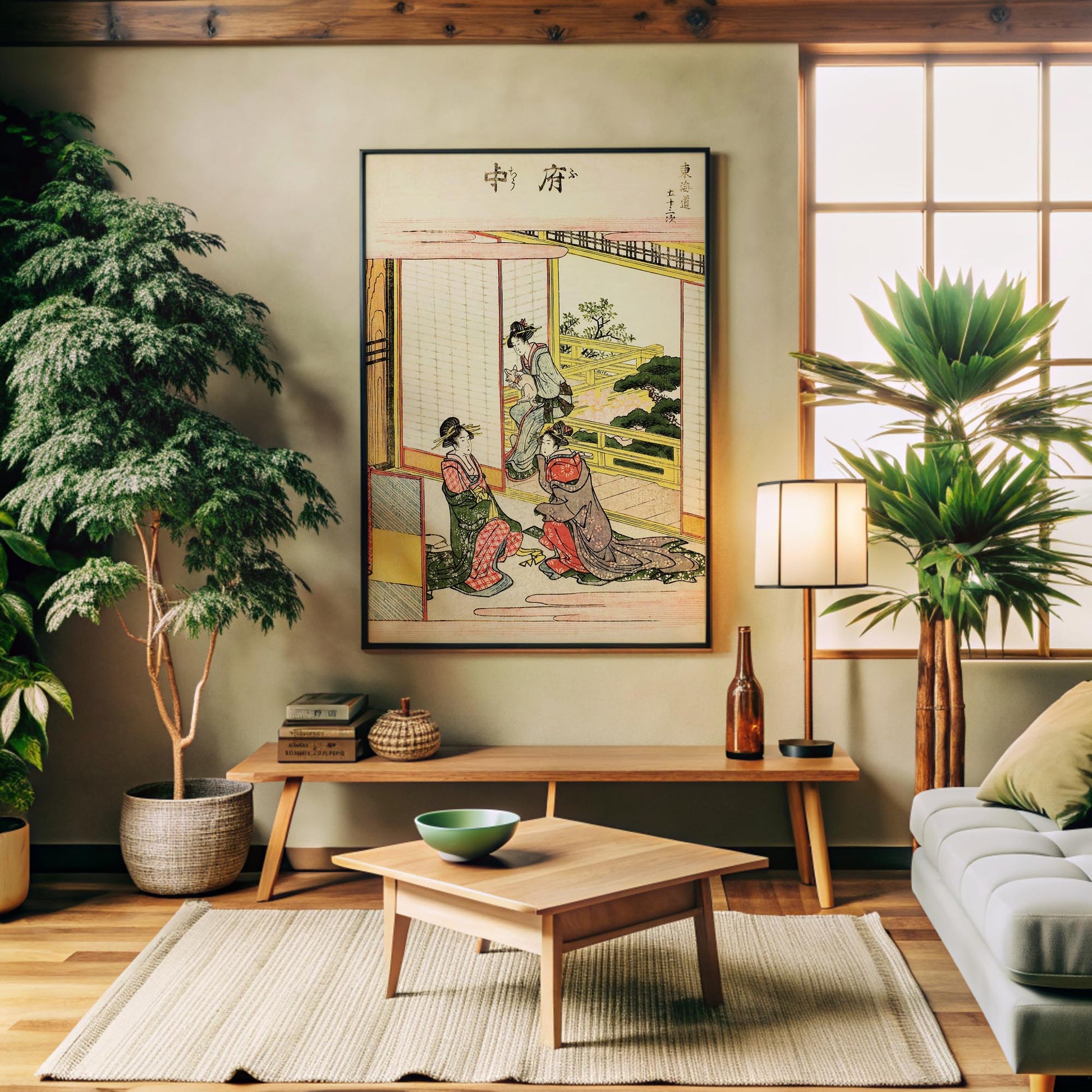 Design concept No. 32 for Utagawa Hiroshige: Fuchu Japanese Wall Art