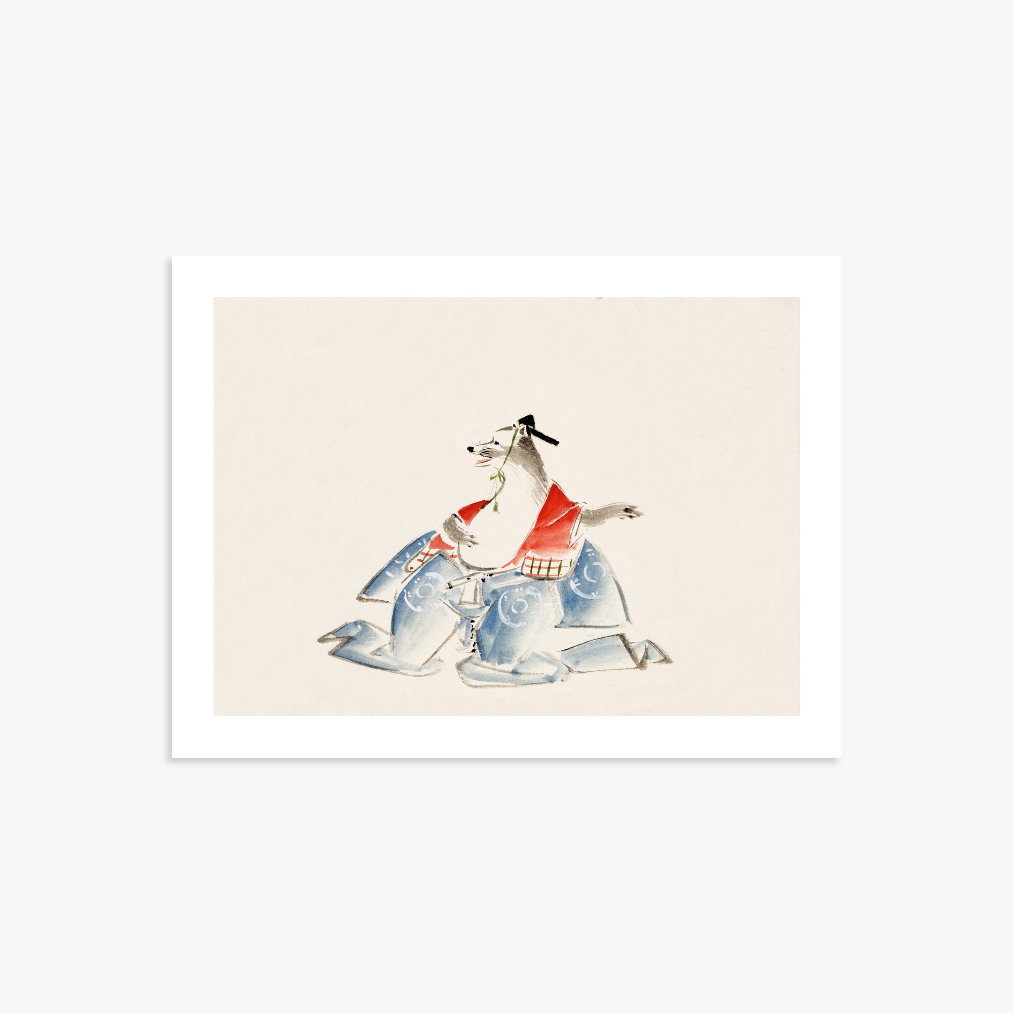 Utagawa Hiroshige: Tanuki (from the Album of Ichiryusai Hiroshige`s Sketches), 30x40cm Printed Poster