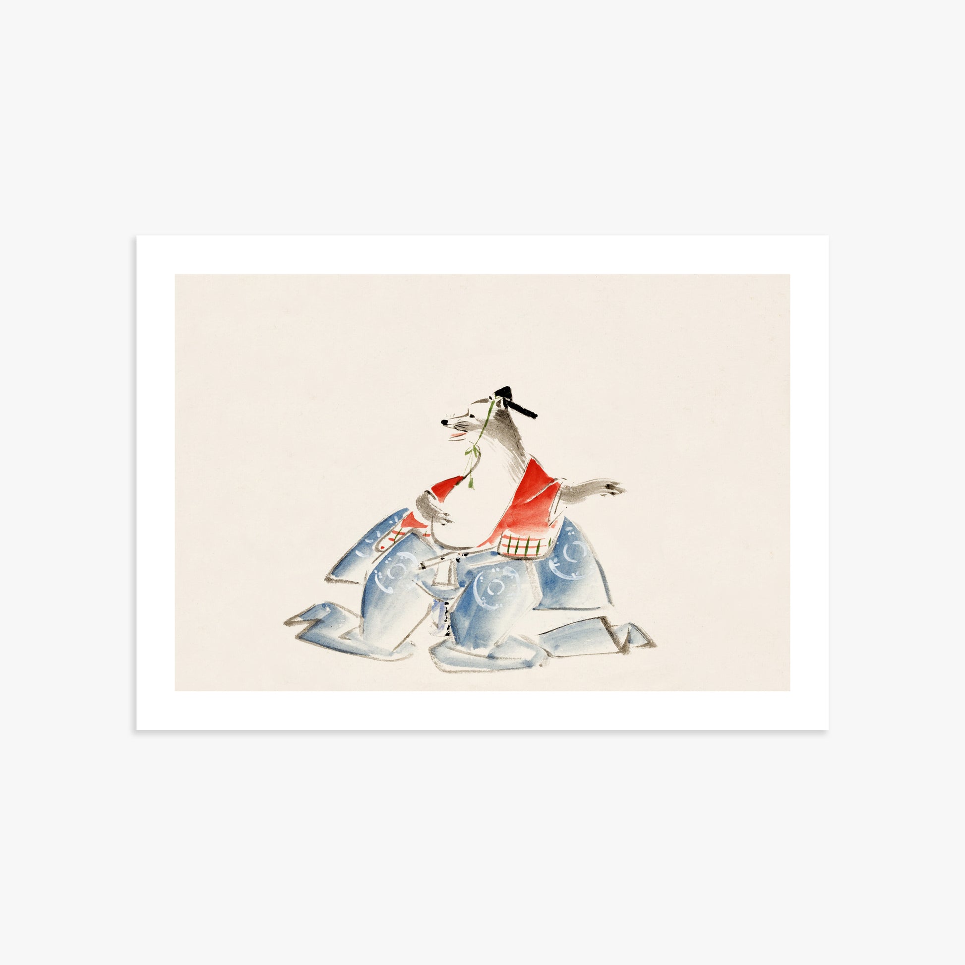 Utagawa Hiroshige: Tanuki (from the Album of Ichiryusai Hiroshige`s Sketches), 50x70cm Printed Poster