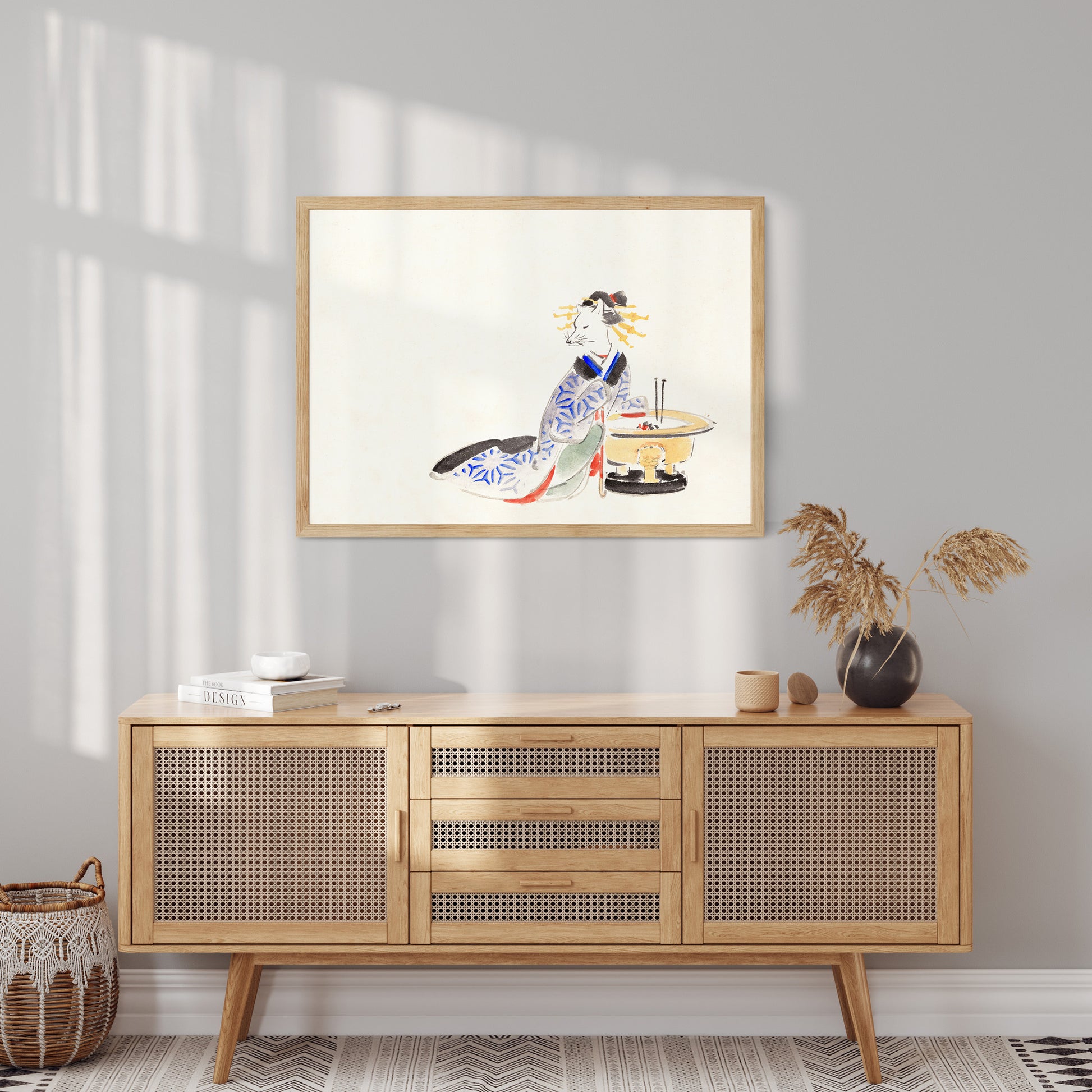 Design Concept No. 10 for Utagawa Hiroshige: Fox (from the Album of Ichiryusai Hiroshige`s Sketches) Japanese Wall Art