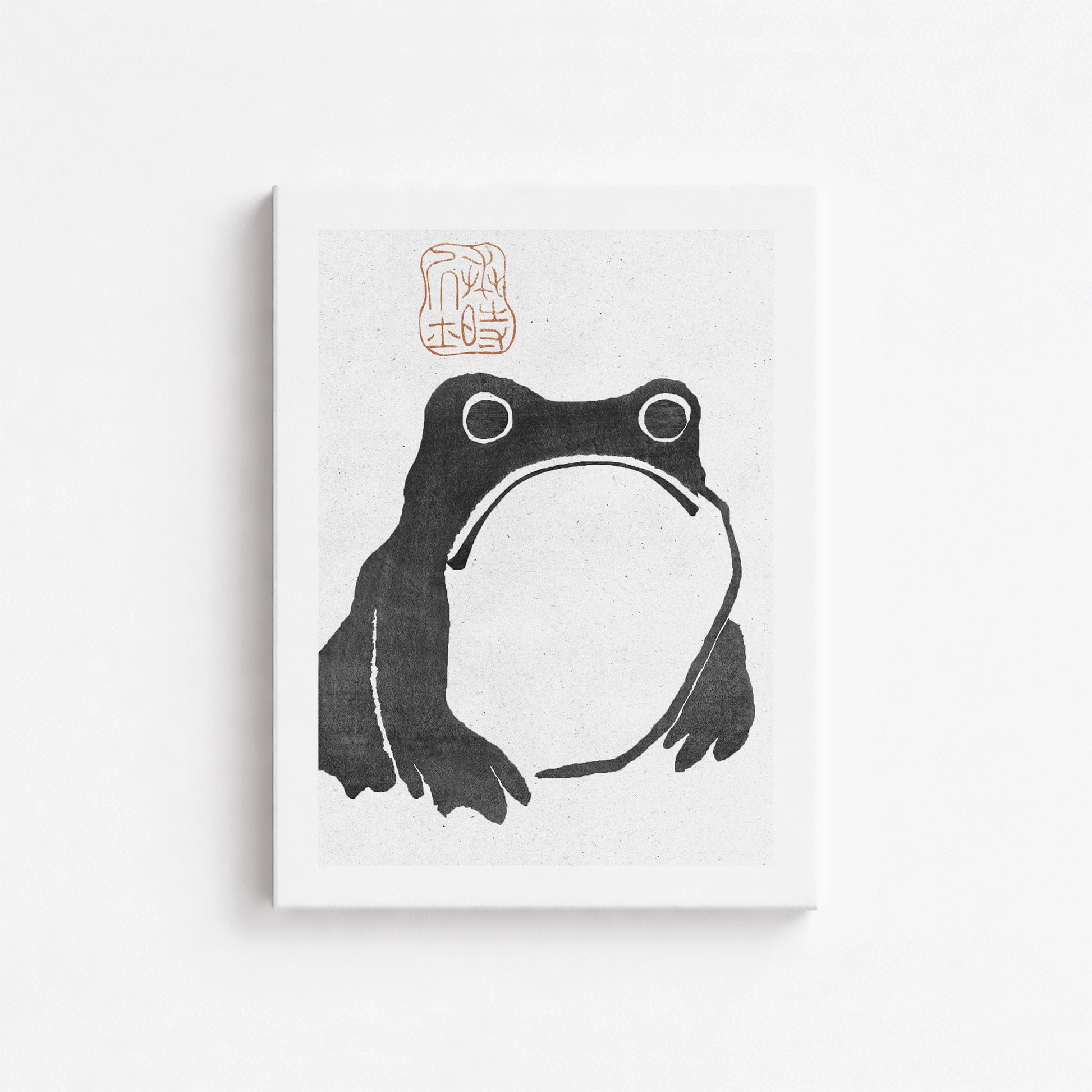 Matsumoto Hoji: The Toad - Monochrome-Style, 30x40cm Satin Canvas Art Reproduction