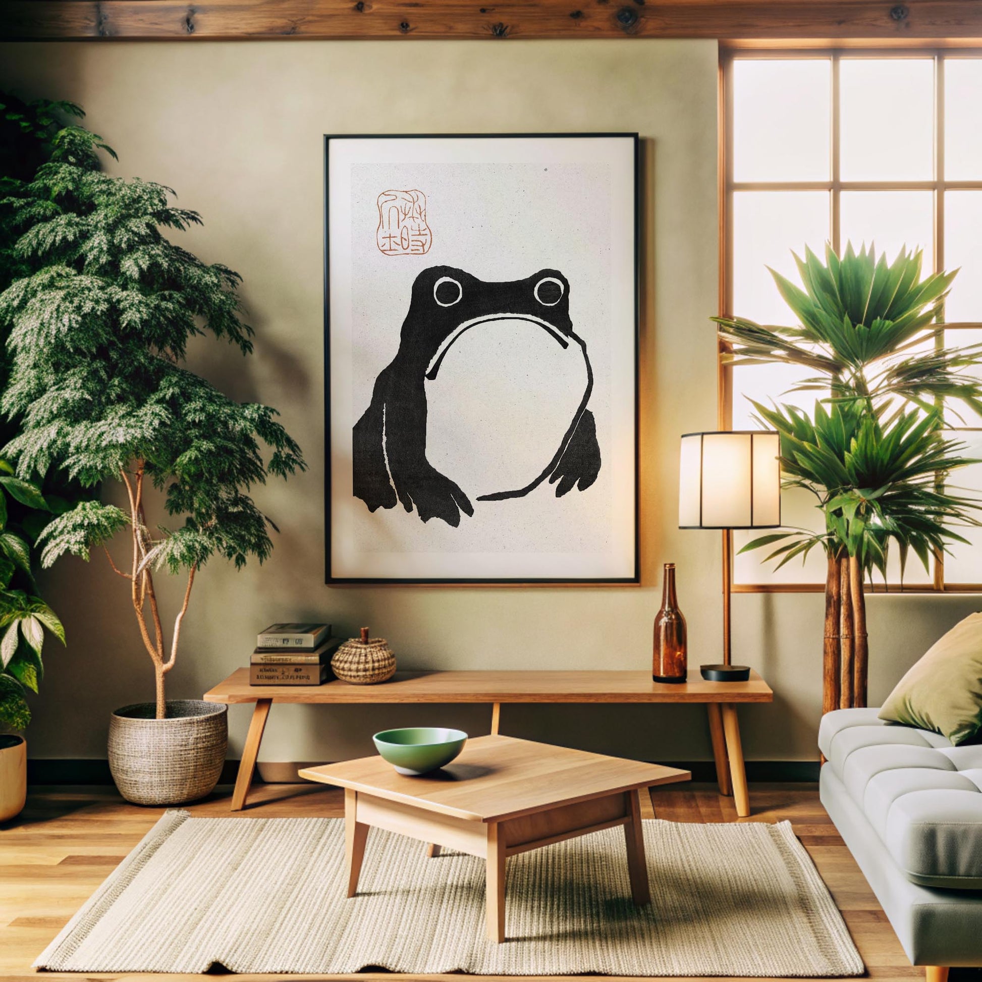 Design concept No. 32 for Matsumoto Hoji: The Toad - Monochrome-Style Japanese Wall Art