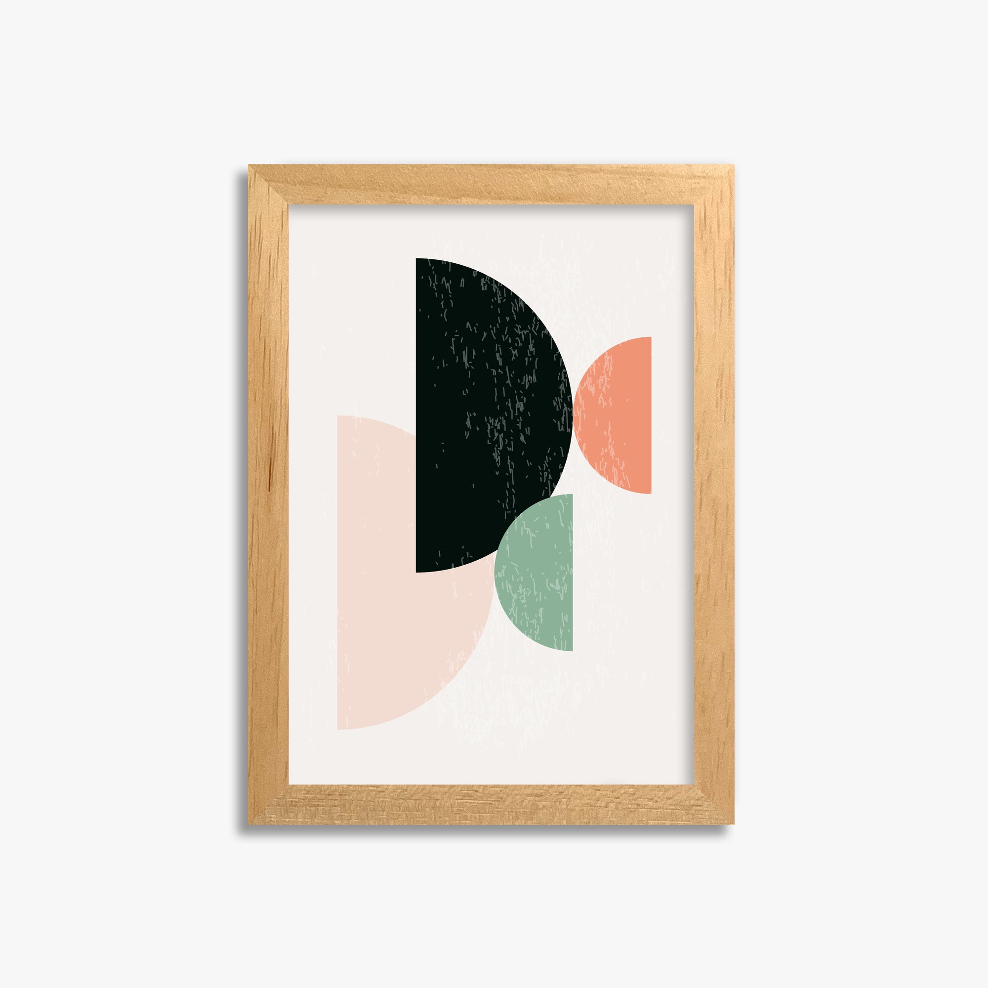 Eclipse Harmony, 21x30cm Framed Poster With Oak Frame