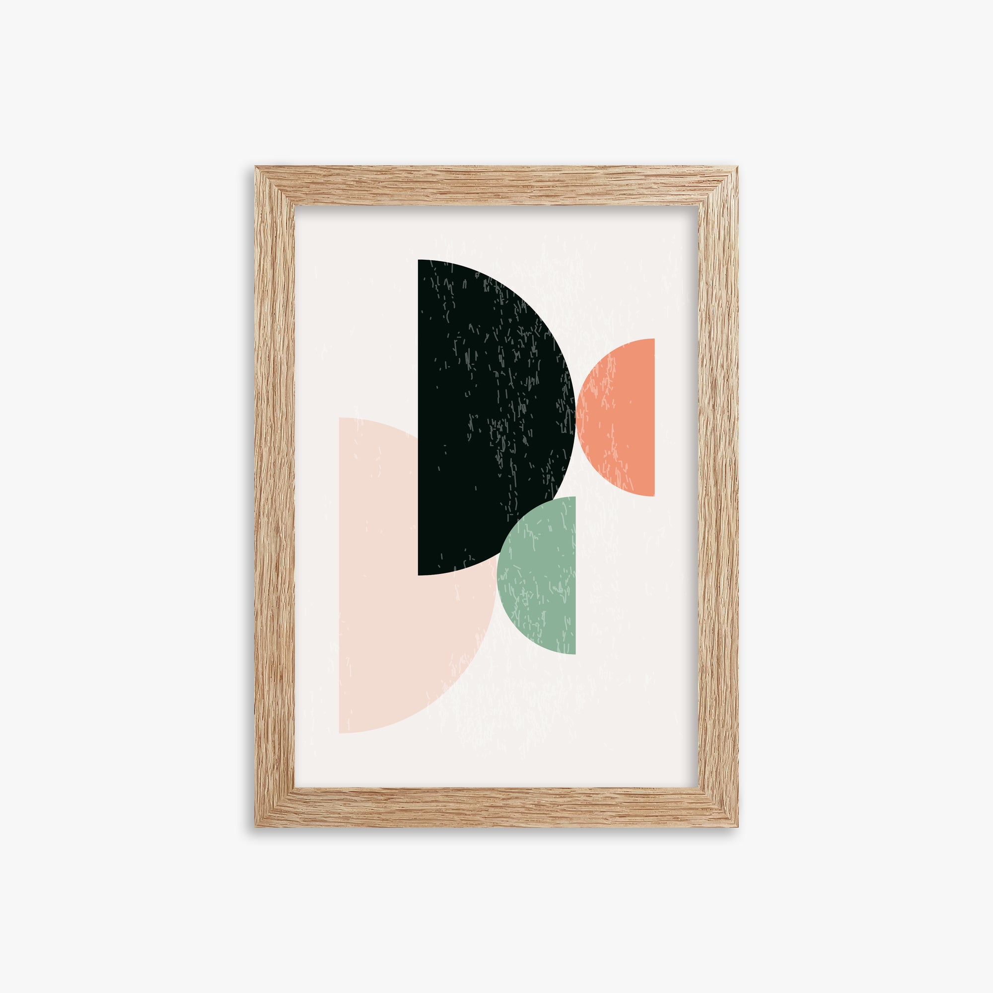 Eclipse Harmony, 21x30cm Framed Poster With Raw Oak Frame