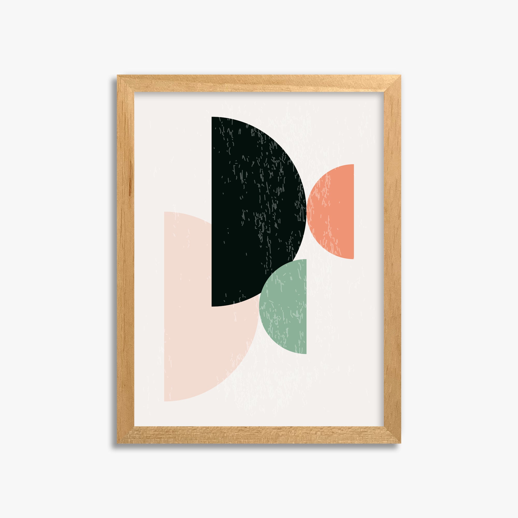 Eclipse Harmony, 30x40cm Framed Poster With Oak Frame