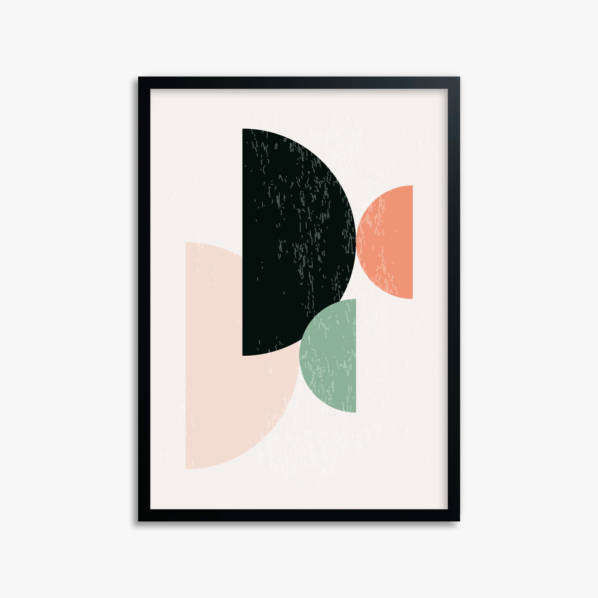 Eclipse Harmony, 50x70cm Framed Poster With Black Frame