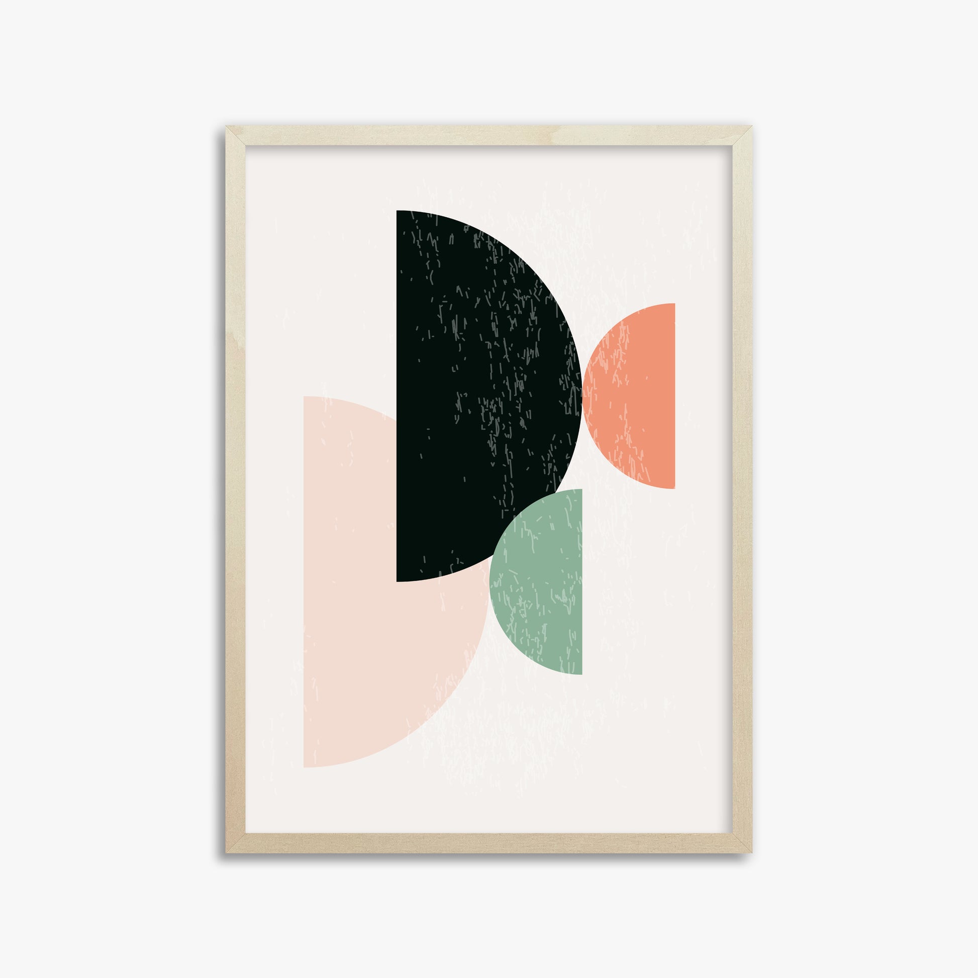 Eclipse Harmony, 50x70cm Framed Poster With Lime Wood Frame
