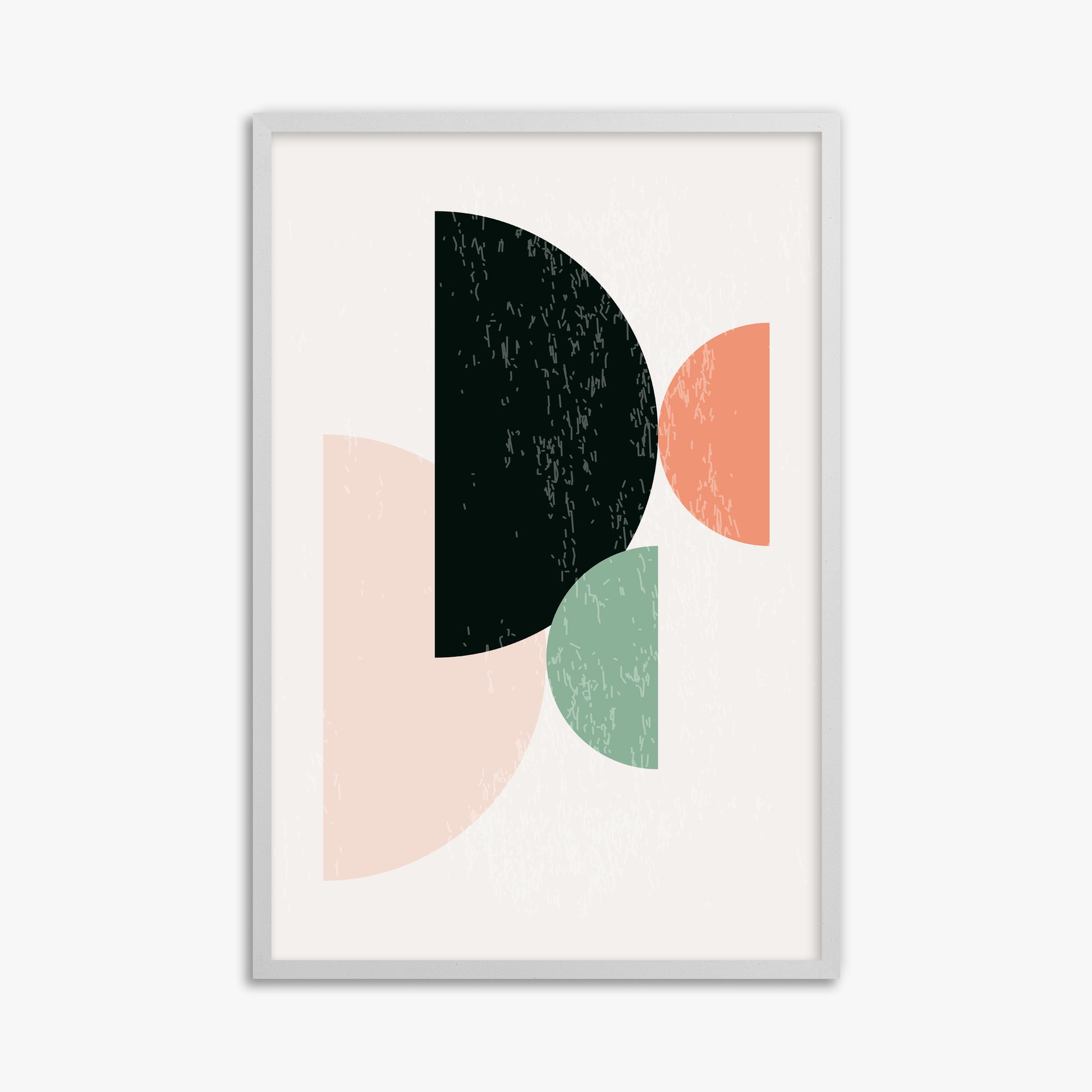 Eclipse Harmony, 61x91cm Framed Poster With White Frame