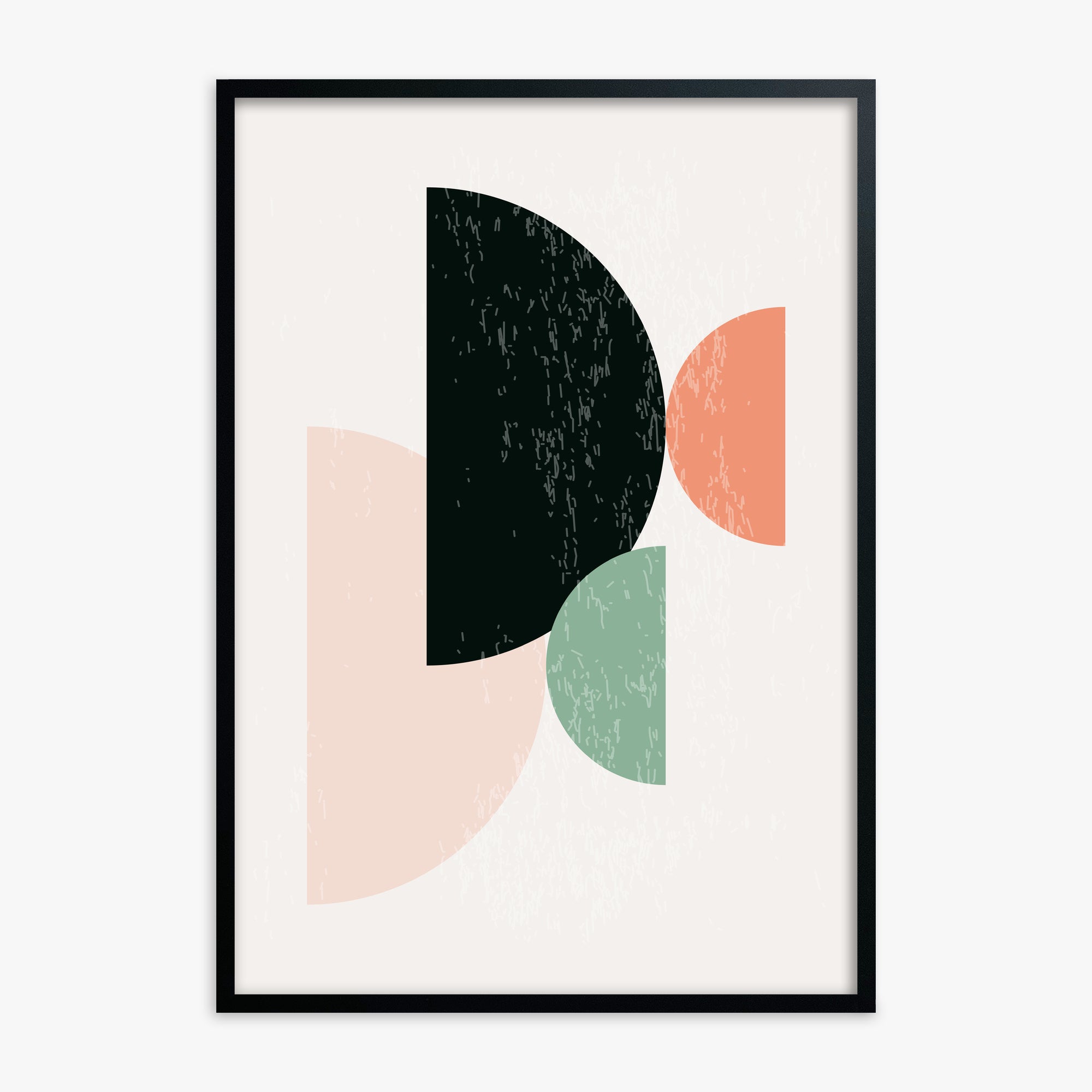 Eclipse Harmony, Black Framed Poster With Black Frame