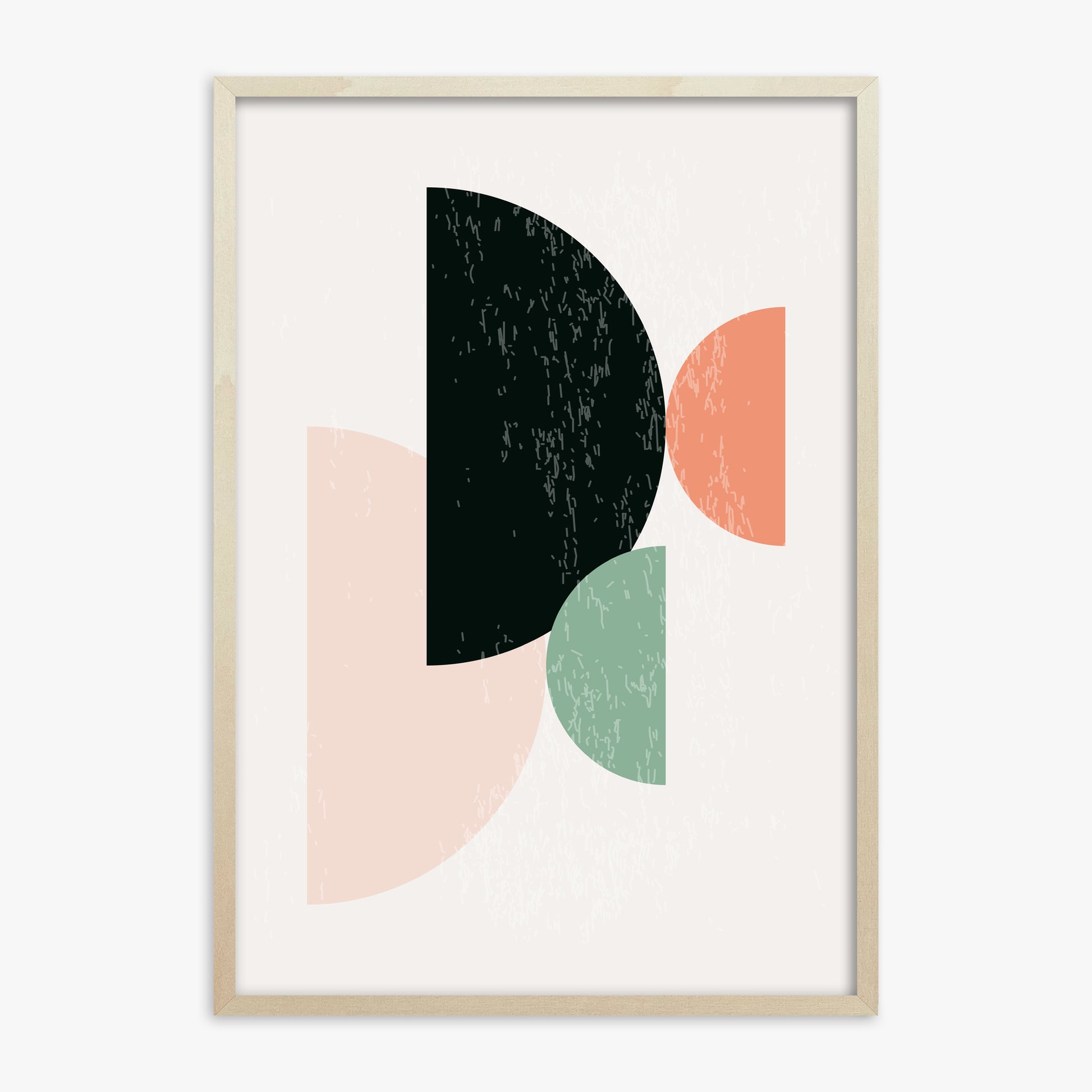 Eclipse Harmony, 70x100cm Framed Poster With Lime Wood Frame