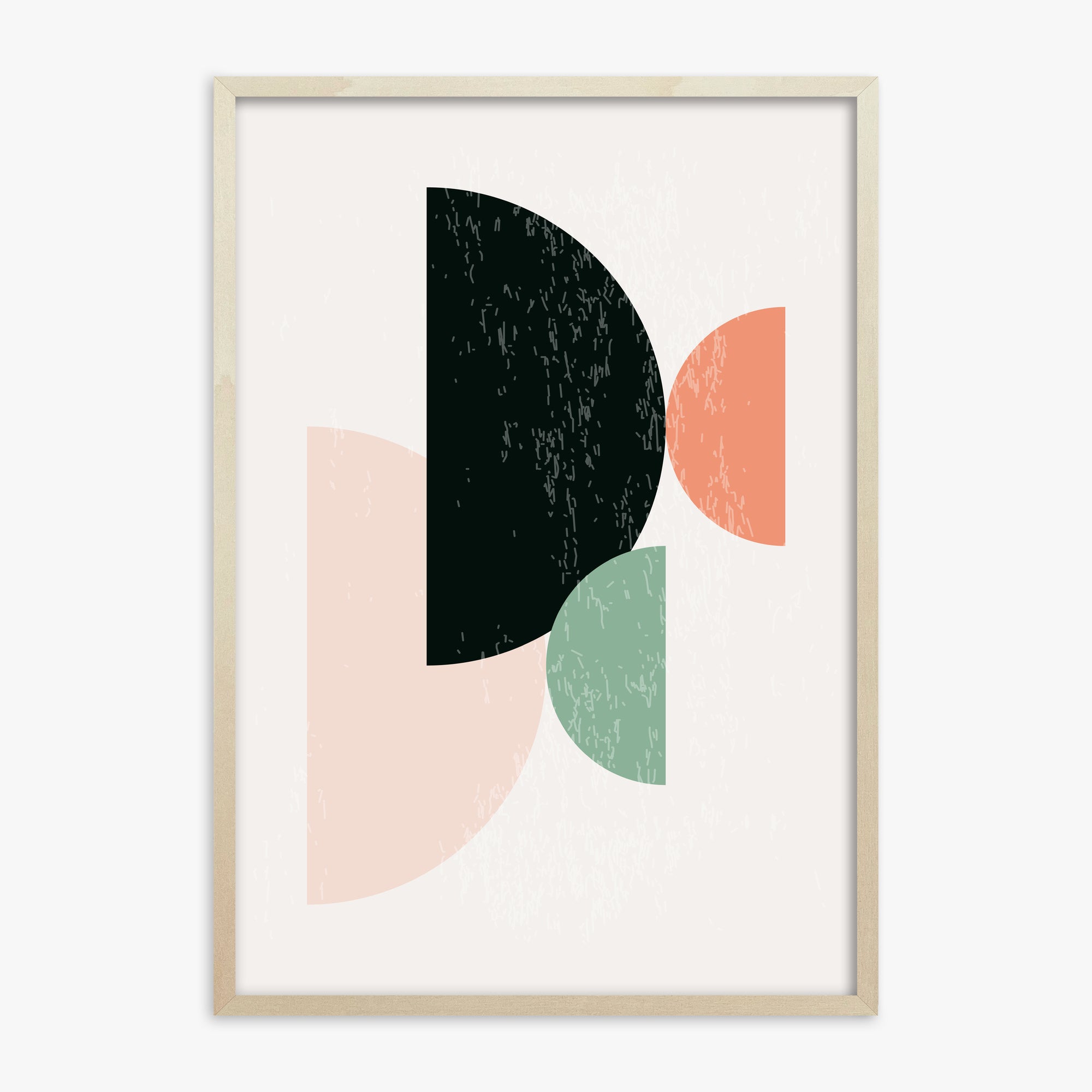 Eclipse Harmony, 70x100cm Framed Poster With Lime Wood Frame