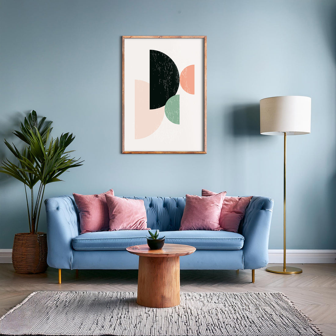 Eclipse Harmony, 50x70cm Framed Poster With Black Frame