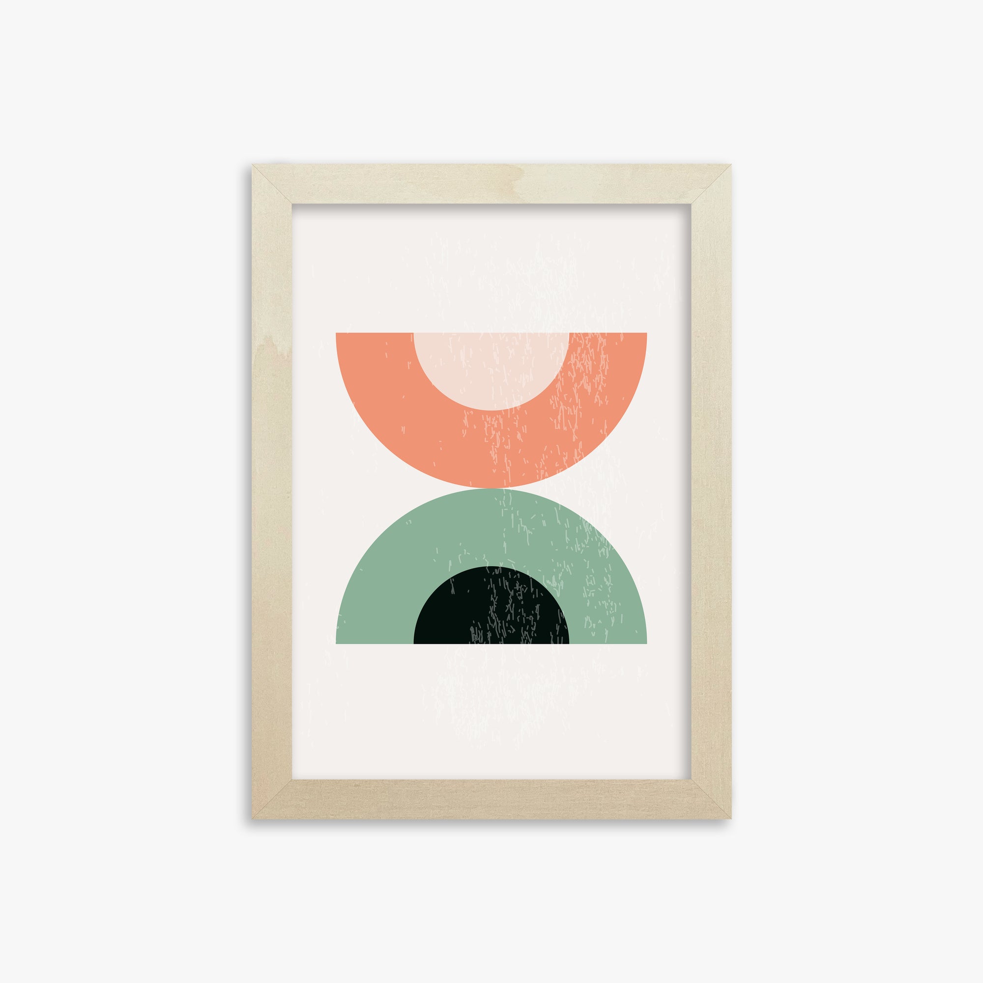 Sunset Balance, 21x30cm Framed Poster With Lime Wood Frame
