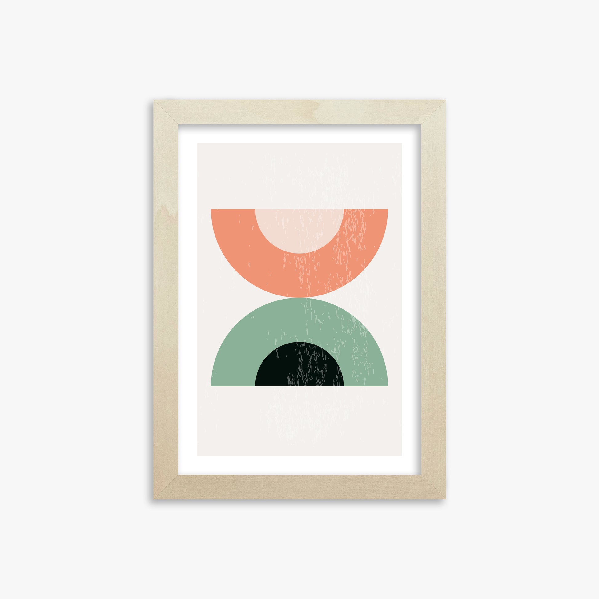 Sunset Balance, 21x30cm Framed Poster With Lime Wood Frame