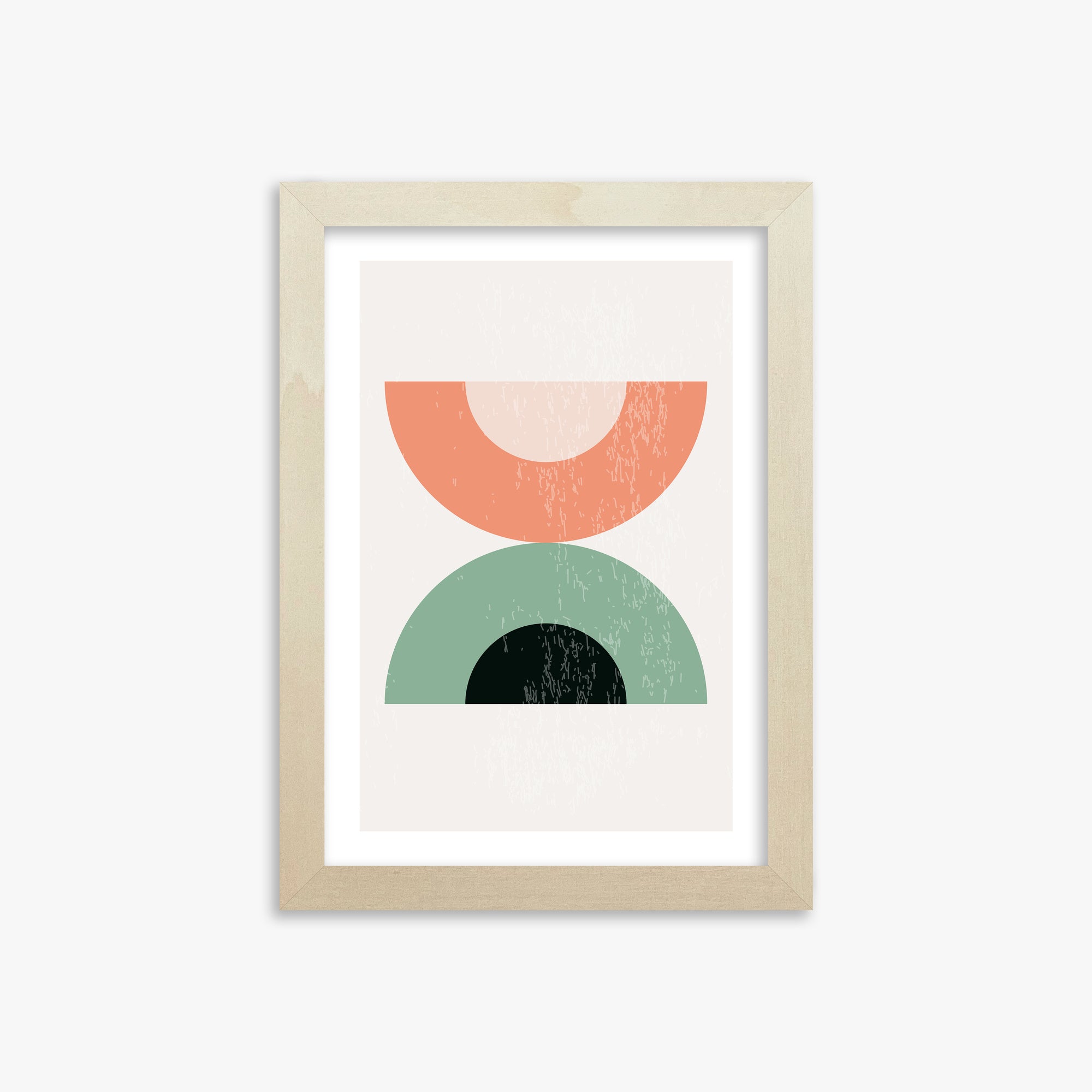 Sunset Balance, 21x30cm Framed Poster With Lime Wood Frame