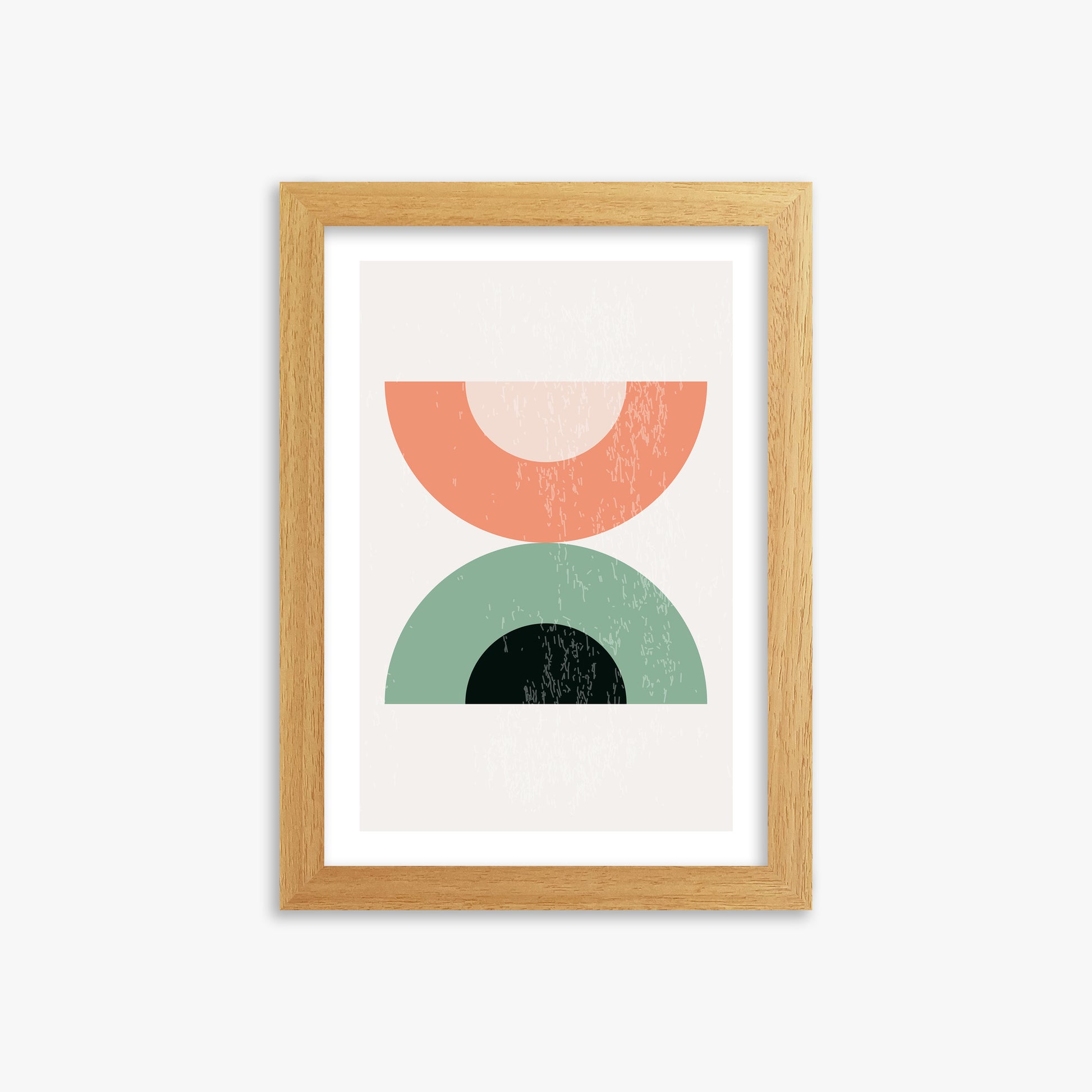 Sunset Balance, 21x30cm Framed Poster With Oak Frame