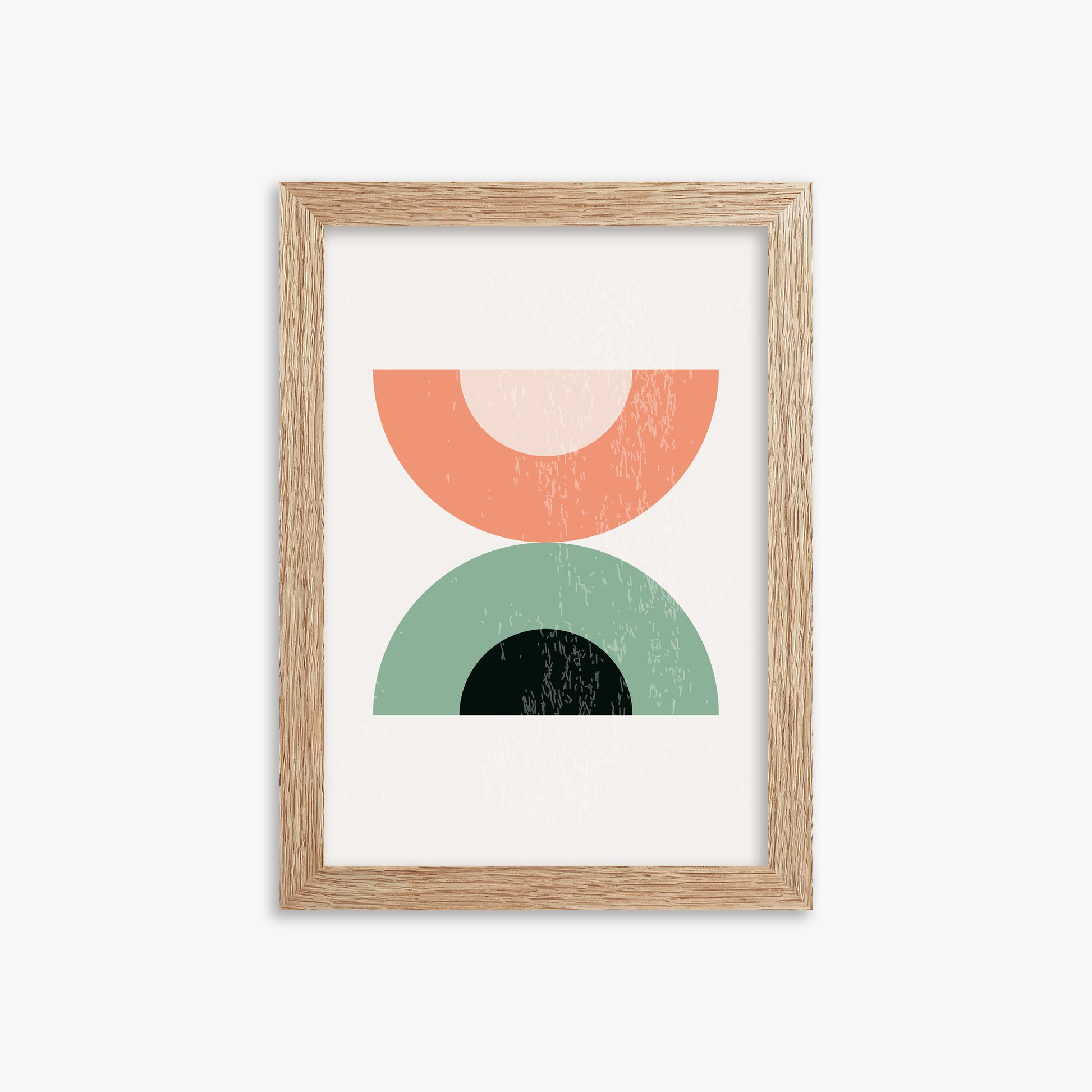 Sunset Balance, 21x30cm Framed Poster With Raw Oak Frame