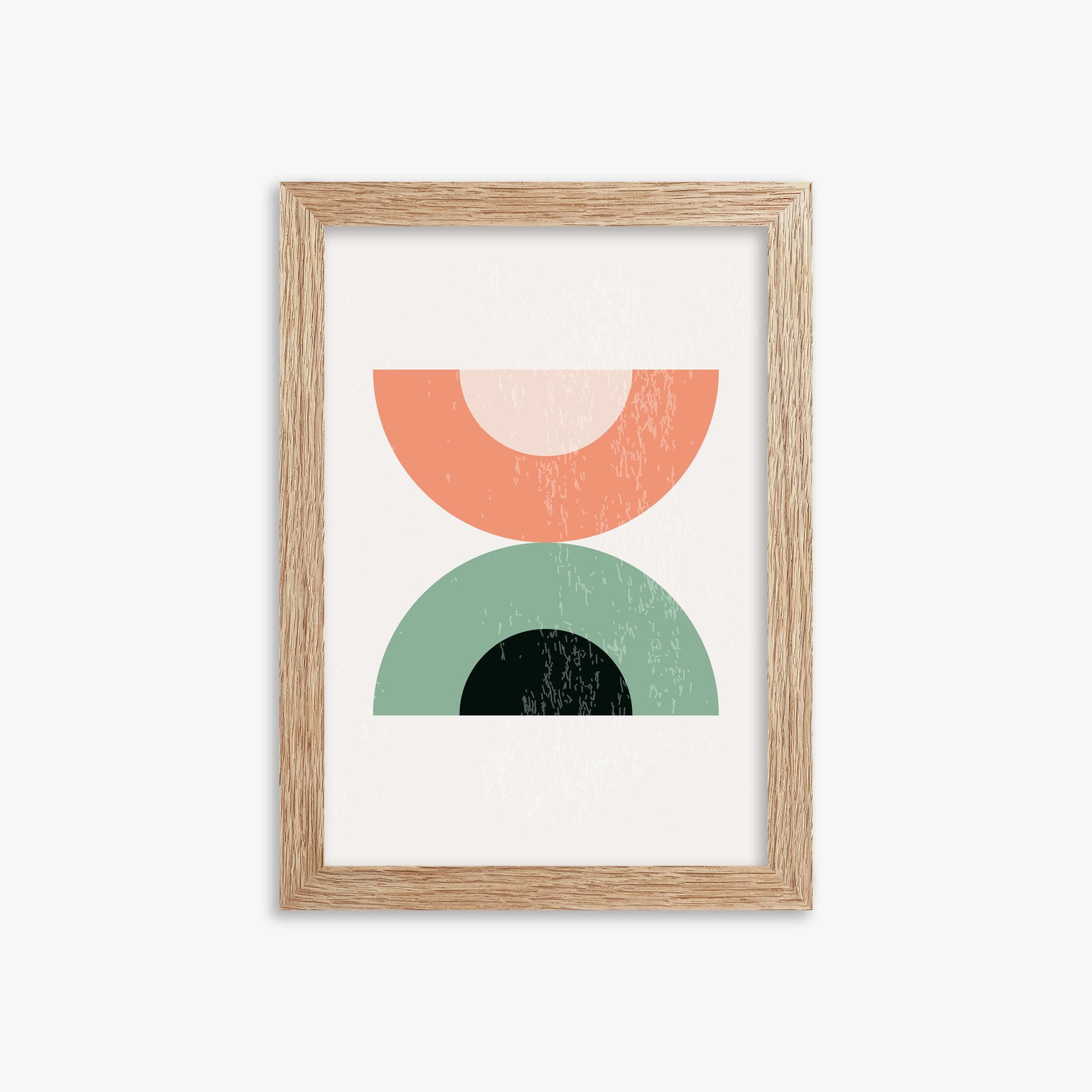 Sunset Balance, 21x30cm Framed Poster With Raw Oak Frame