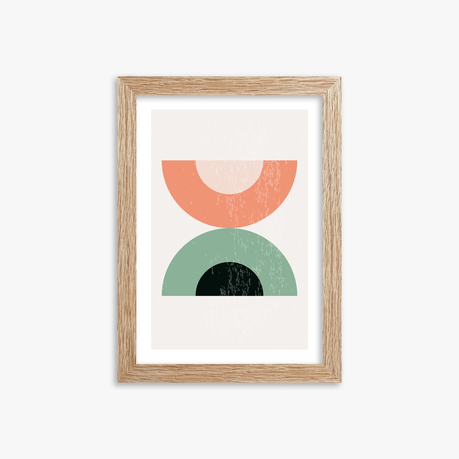 Sunset Balance, 21x30cm Framed Poster With Raw Oak Frame