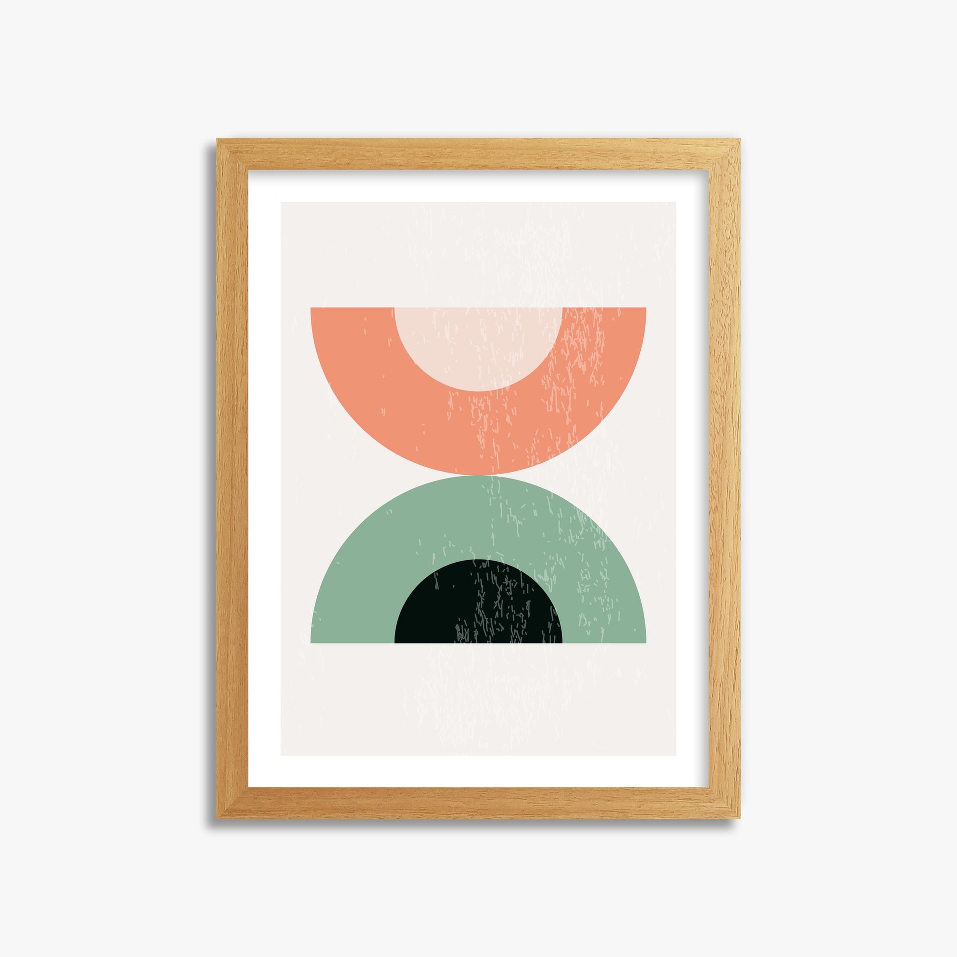 Sunset Balance, 30x40cm Framed Poster With Oak Frame